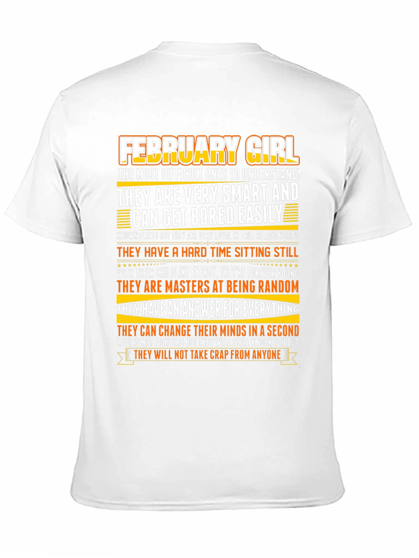 February Girl Graphic T-Shirt