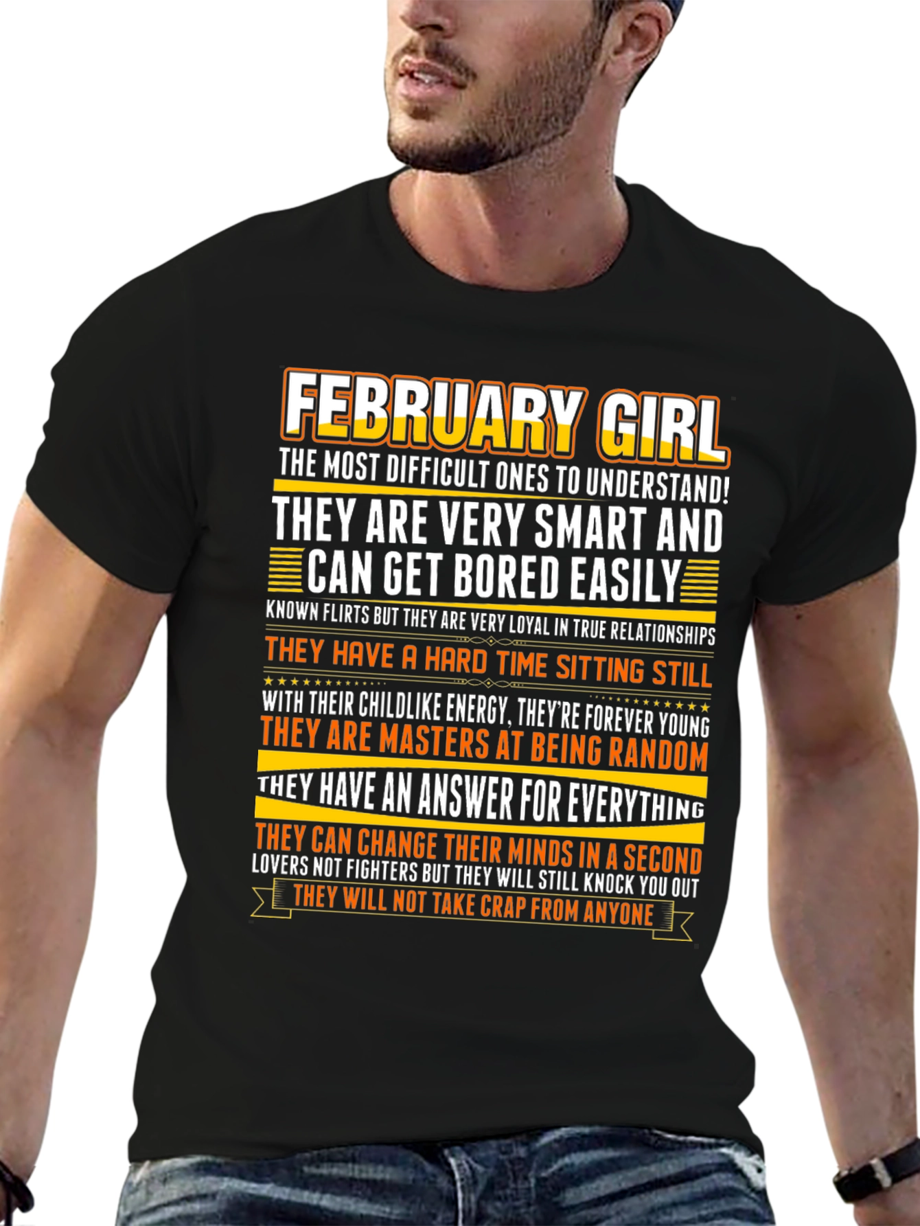 February Girl Graphic T-Shirt