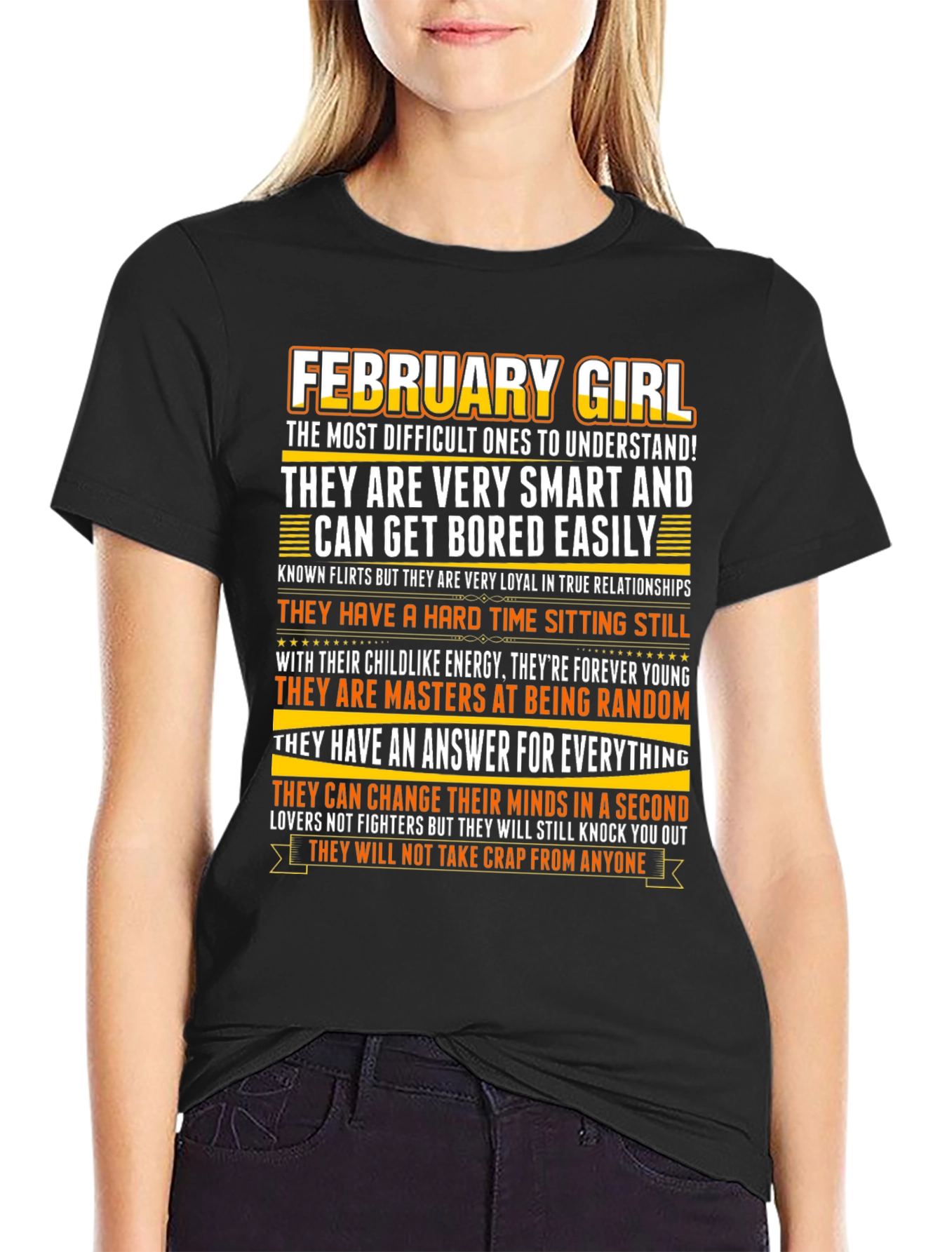 February Girl Graphic T-Shirt