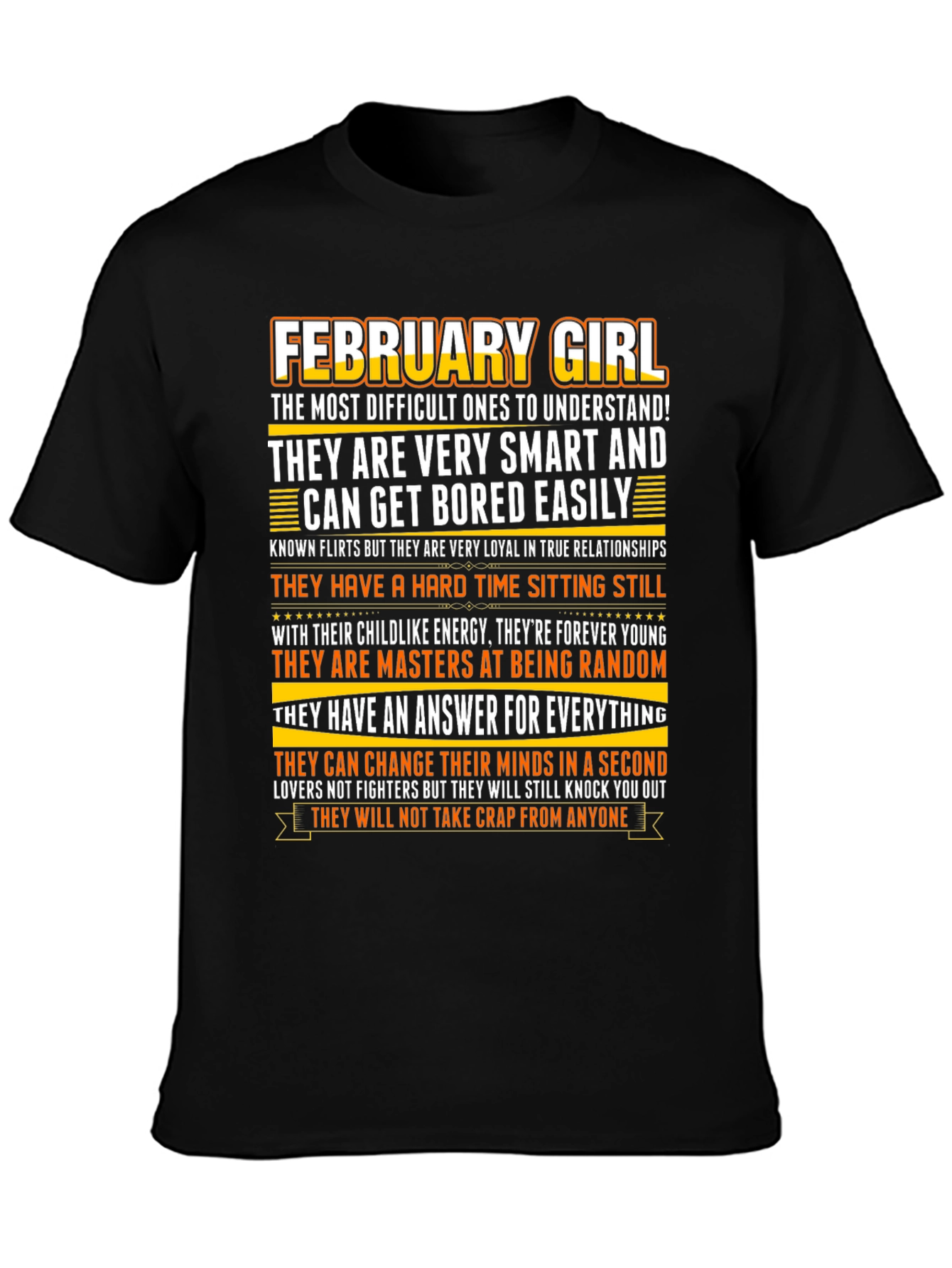 February Girl Graphic T-Shirt