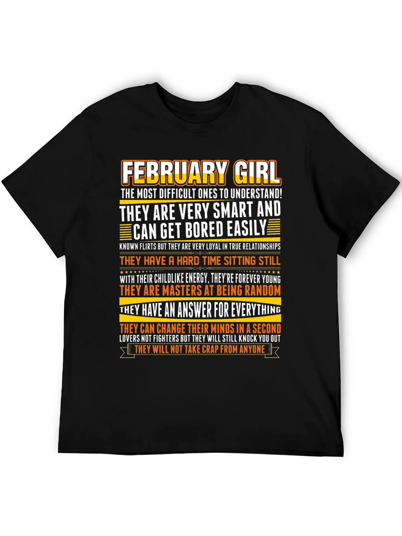 February Girl Graphic T-Shirt