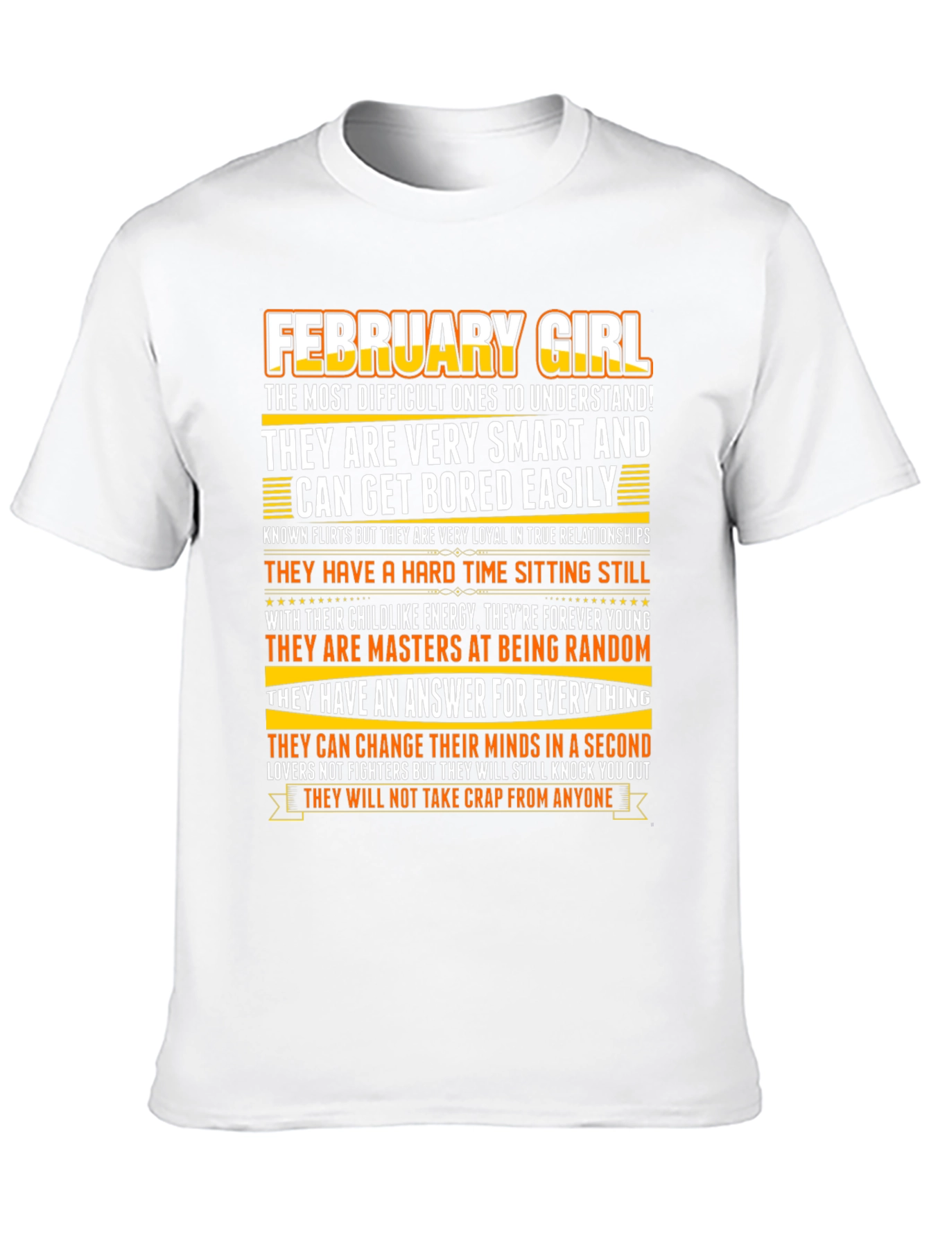 February Girl Graphic T-Shirt