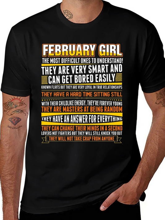 February Girl Graphic T-Shirt