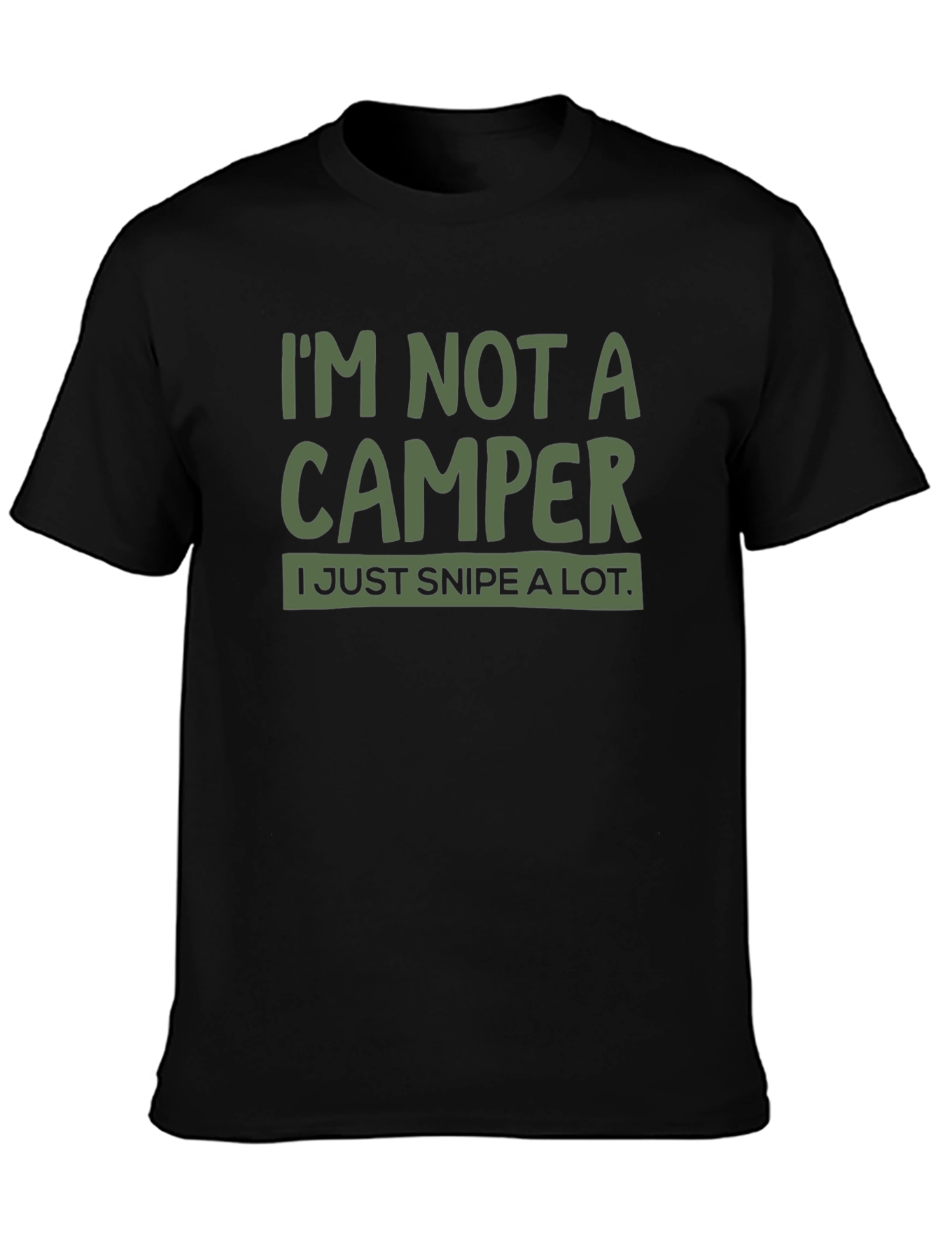 Im Not A Camper T-Shirt Funny Gamer Tee
