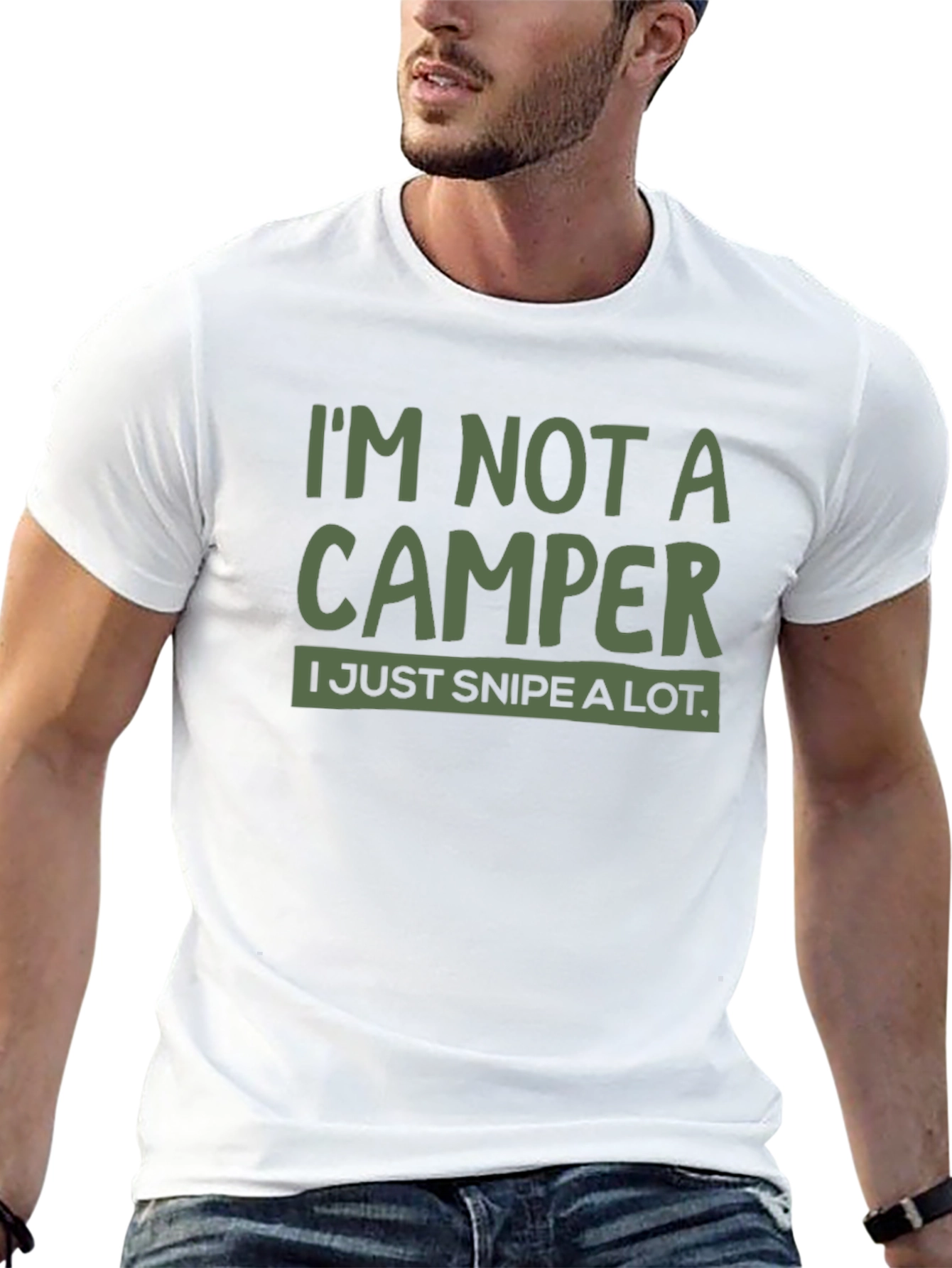 Im Not A Camper T-Shirt Funny Gamer Tee