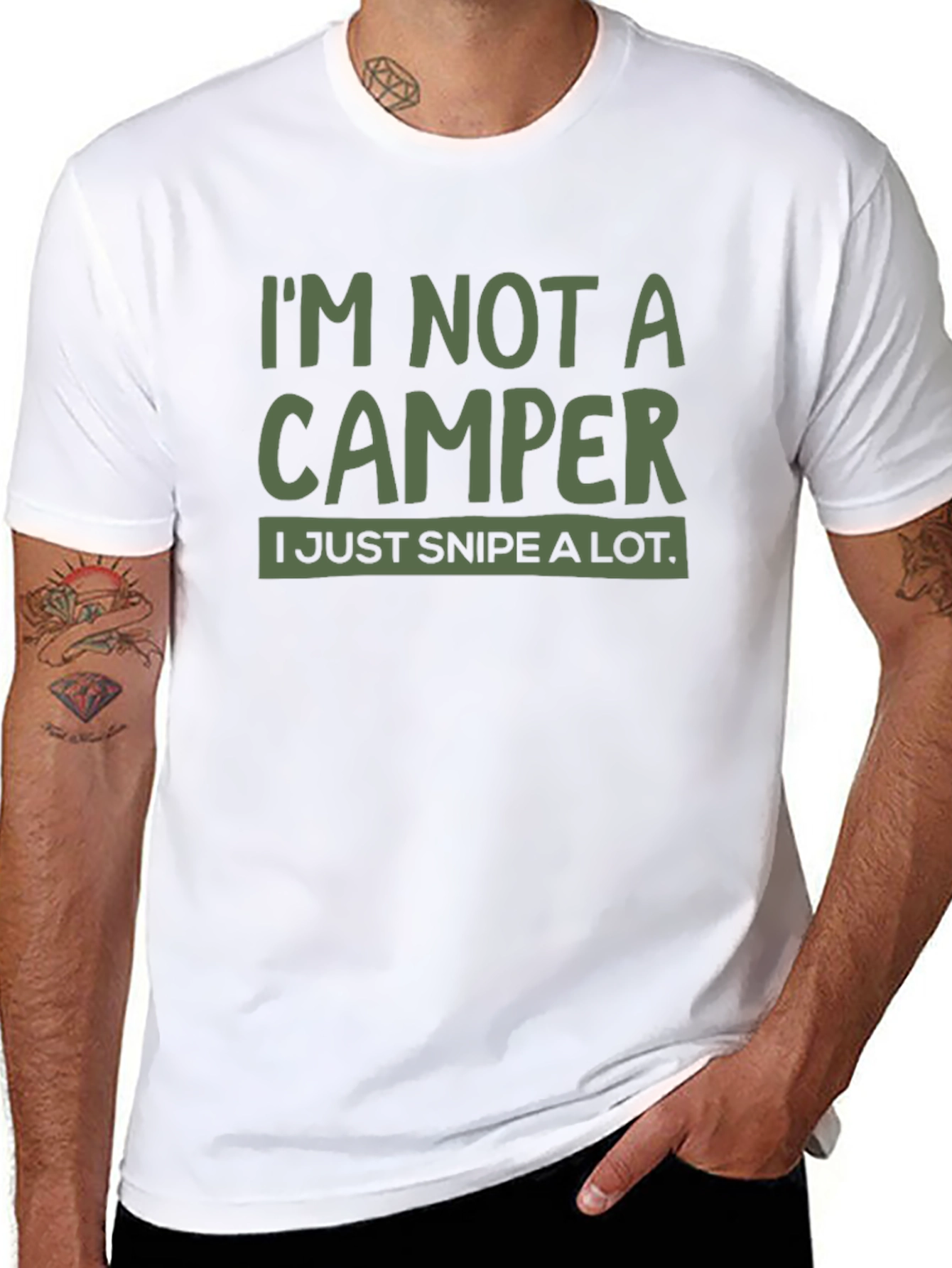Im Not A Camper T-Shirt Funny Gamer Tee
