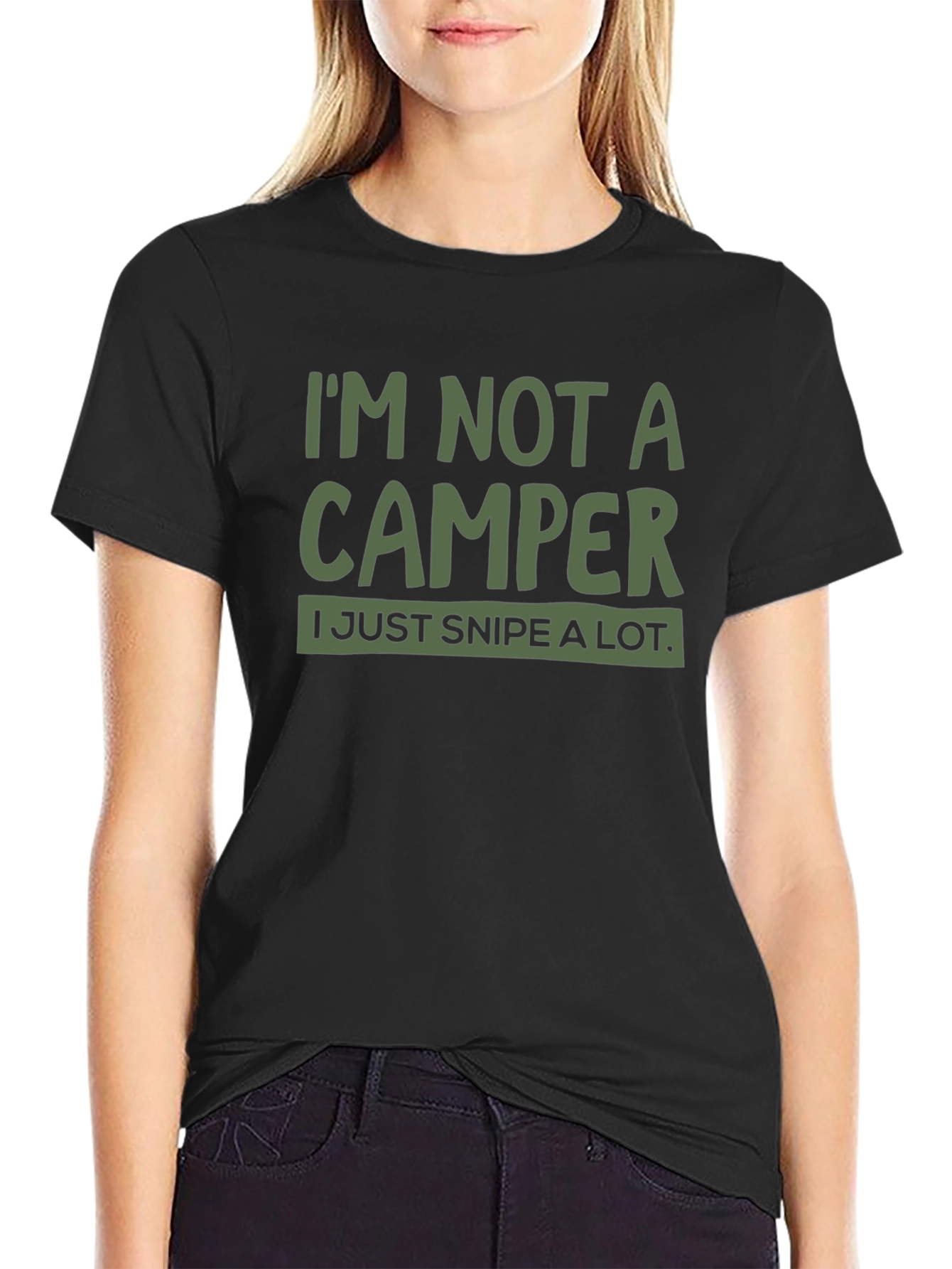 Im Not A Camper T-Shirt Funny Gamer Tee