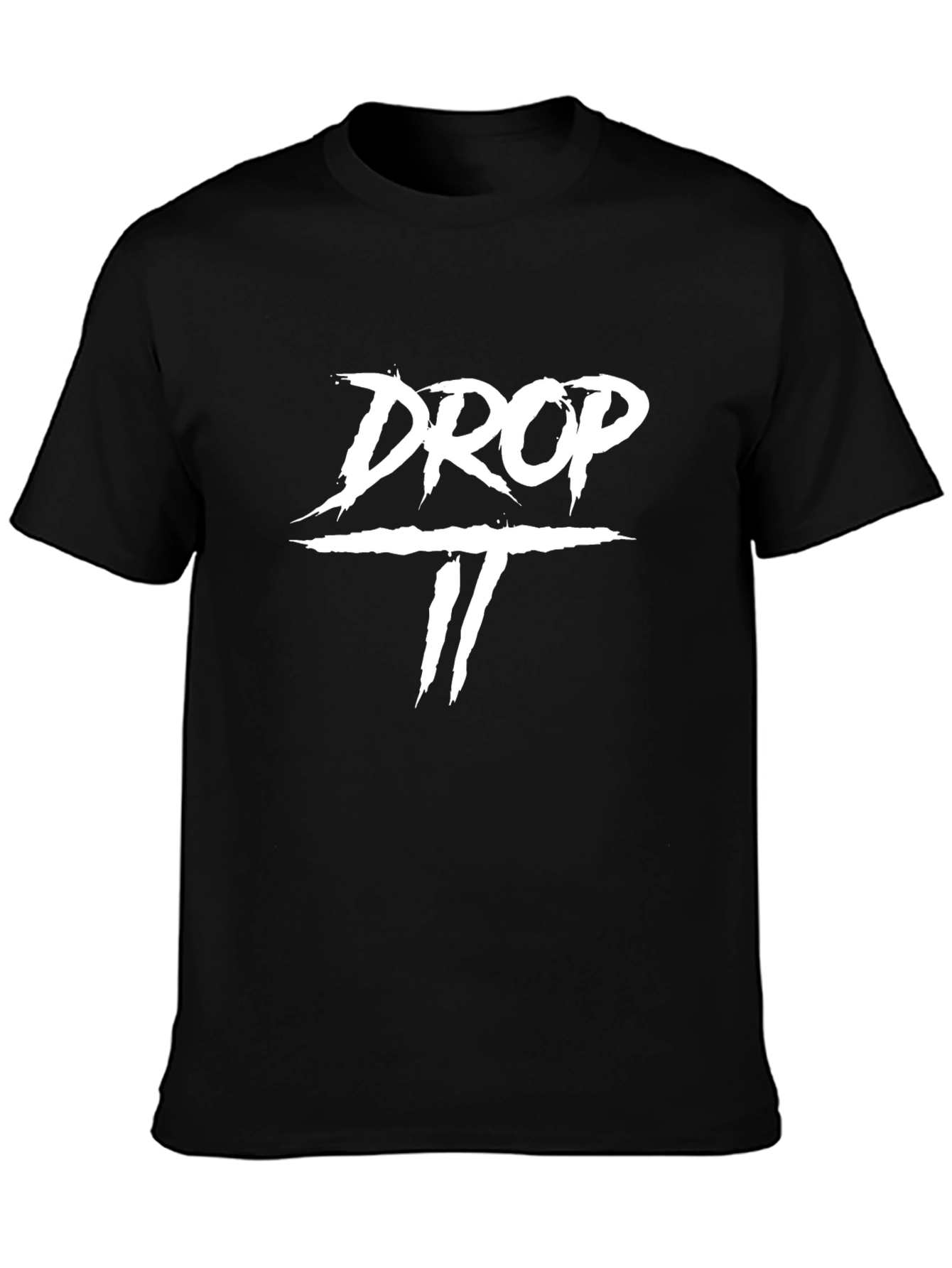 Drop It Graphic Tee - Mens Black Cotton T-Shirt