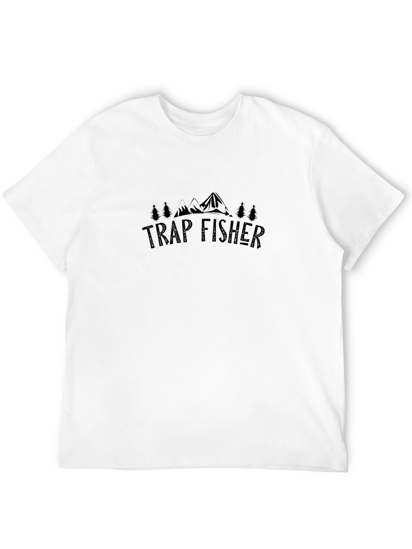 Trap Fisher Black Graphic Tee