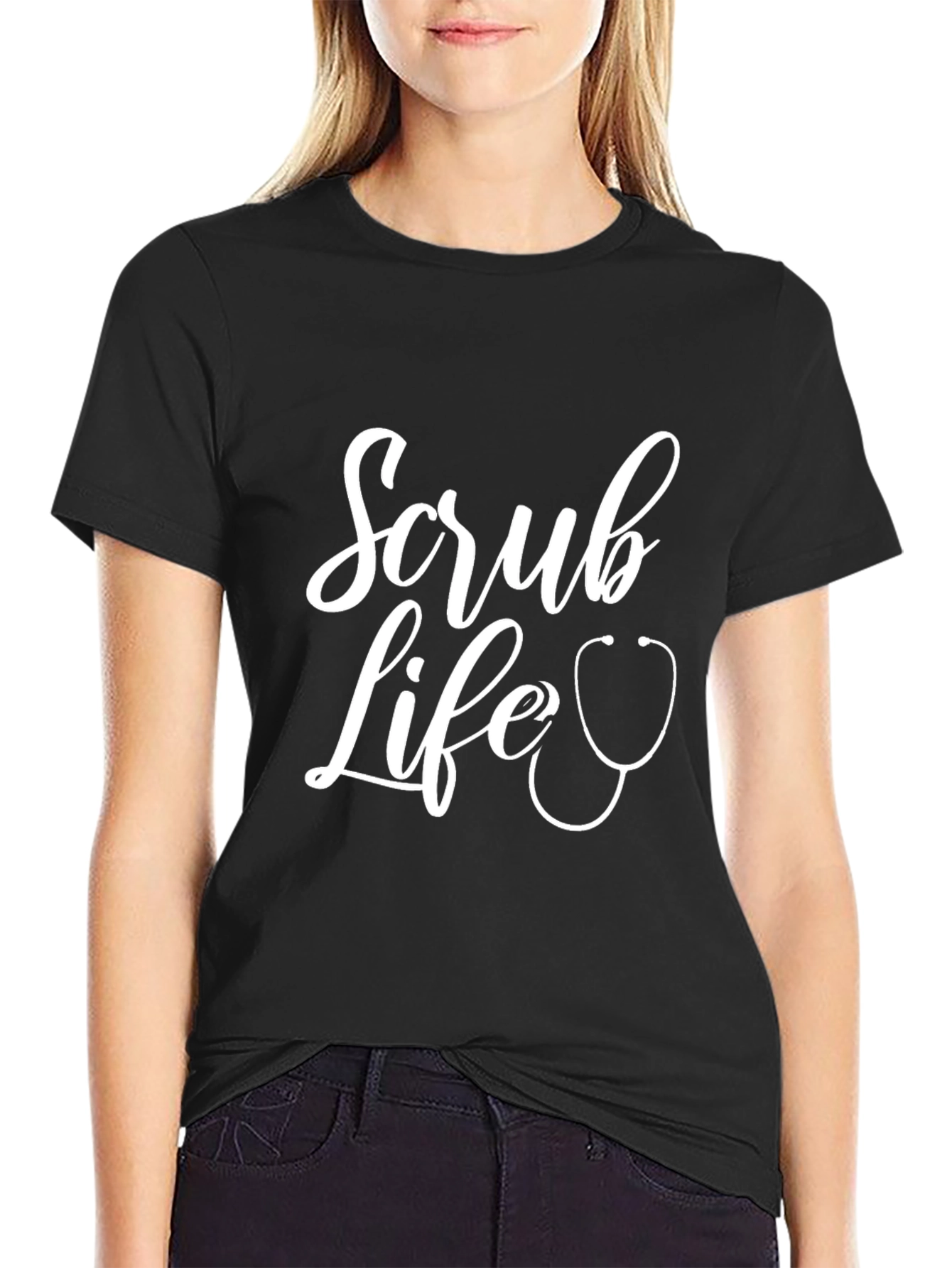Scrub Life Black T-Shirt - Medical Apparel