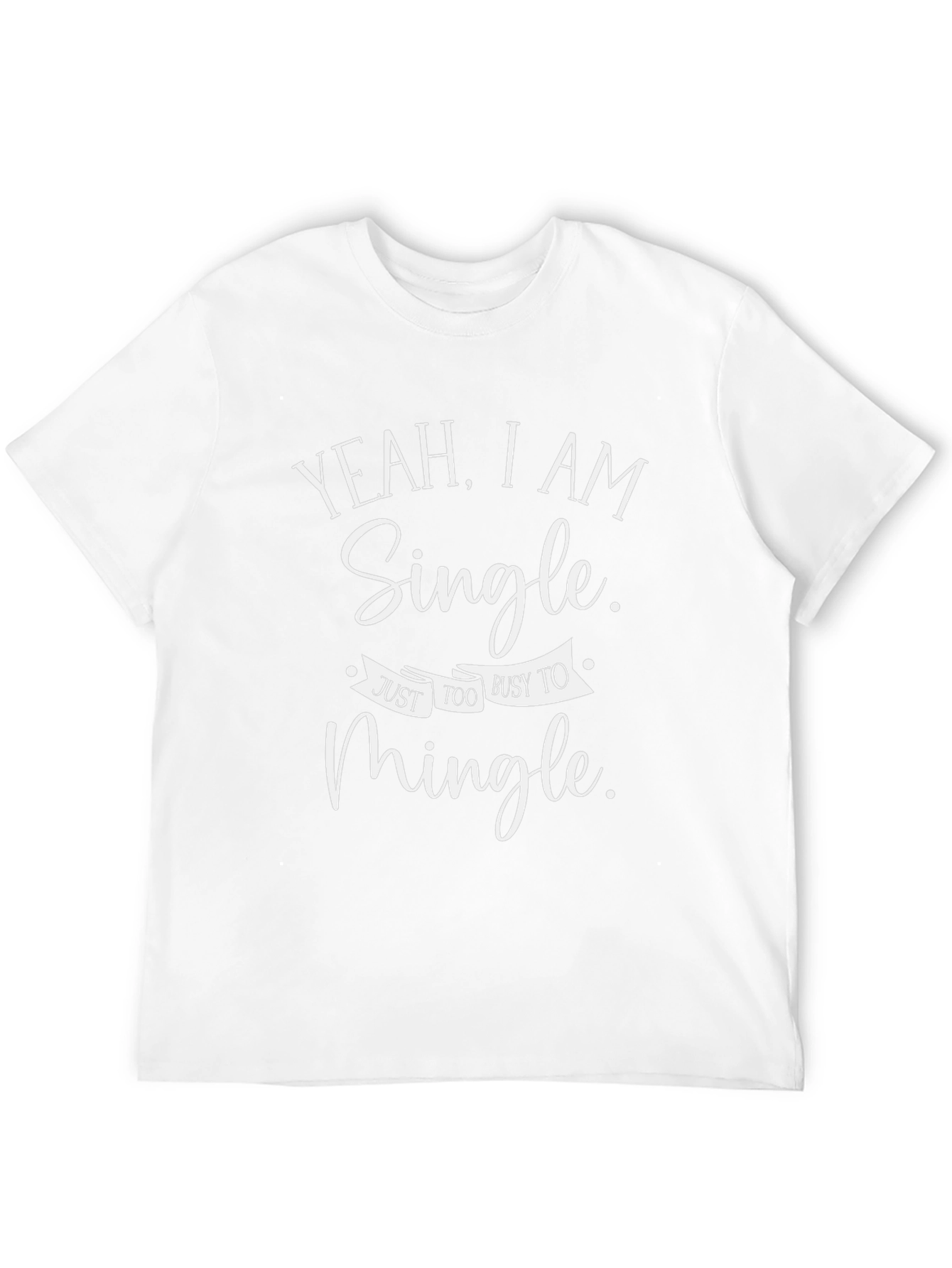 Single & Busy Black Graphic T-Shirt