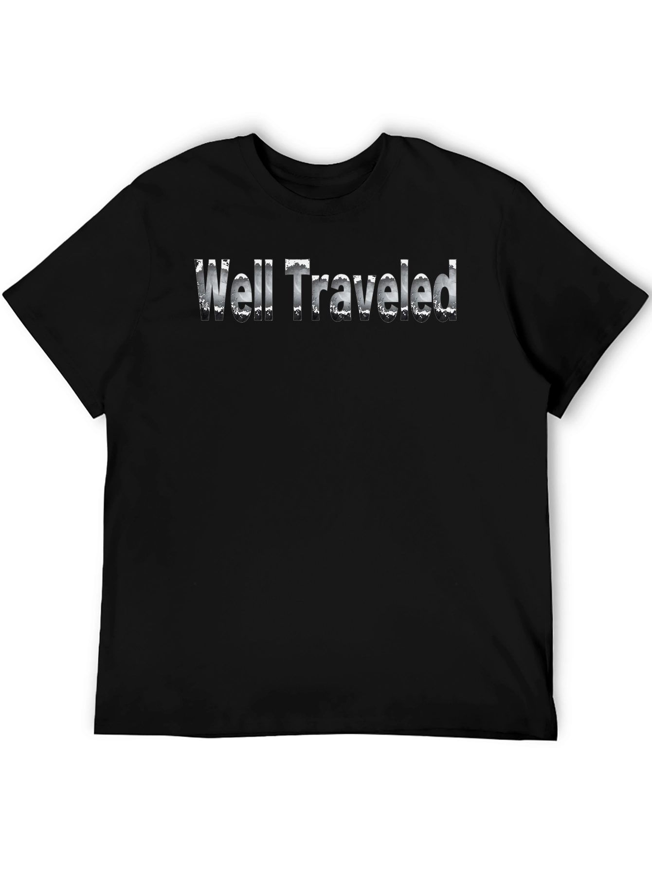Well Traveled Black Graphic T-Shirt