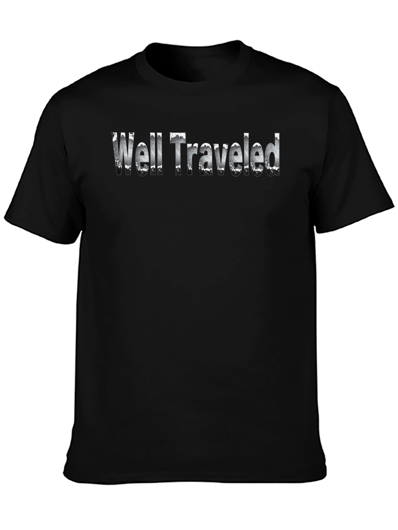 Well Traveled Black Graphic T-Shirt