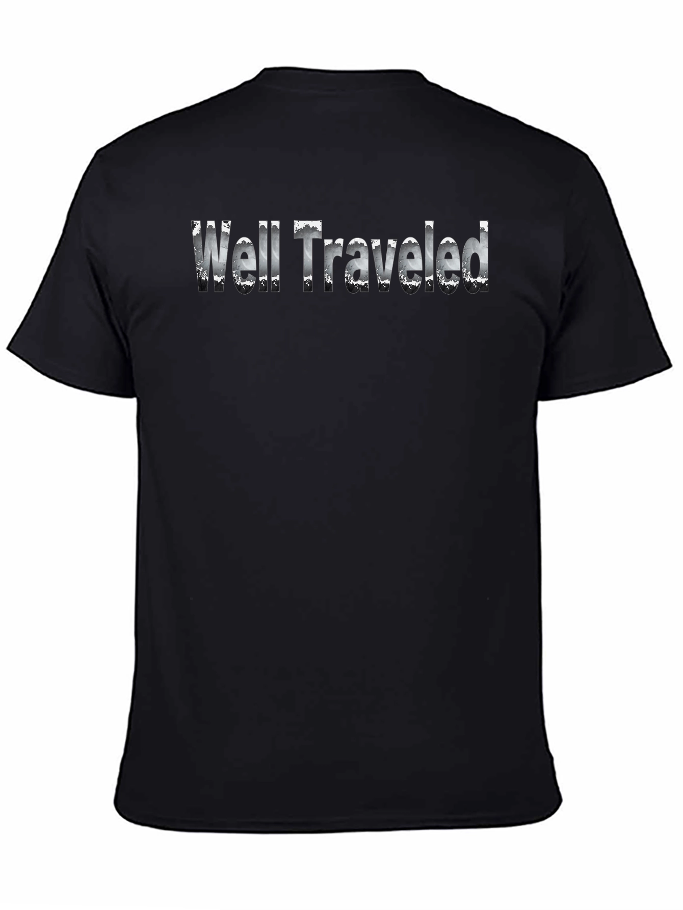 Well Traveled Black Graphic T-Shirt