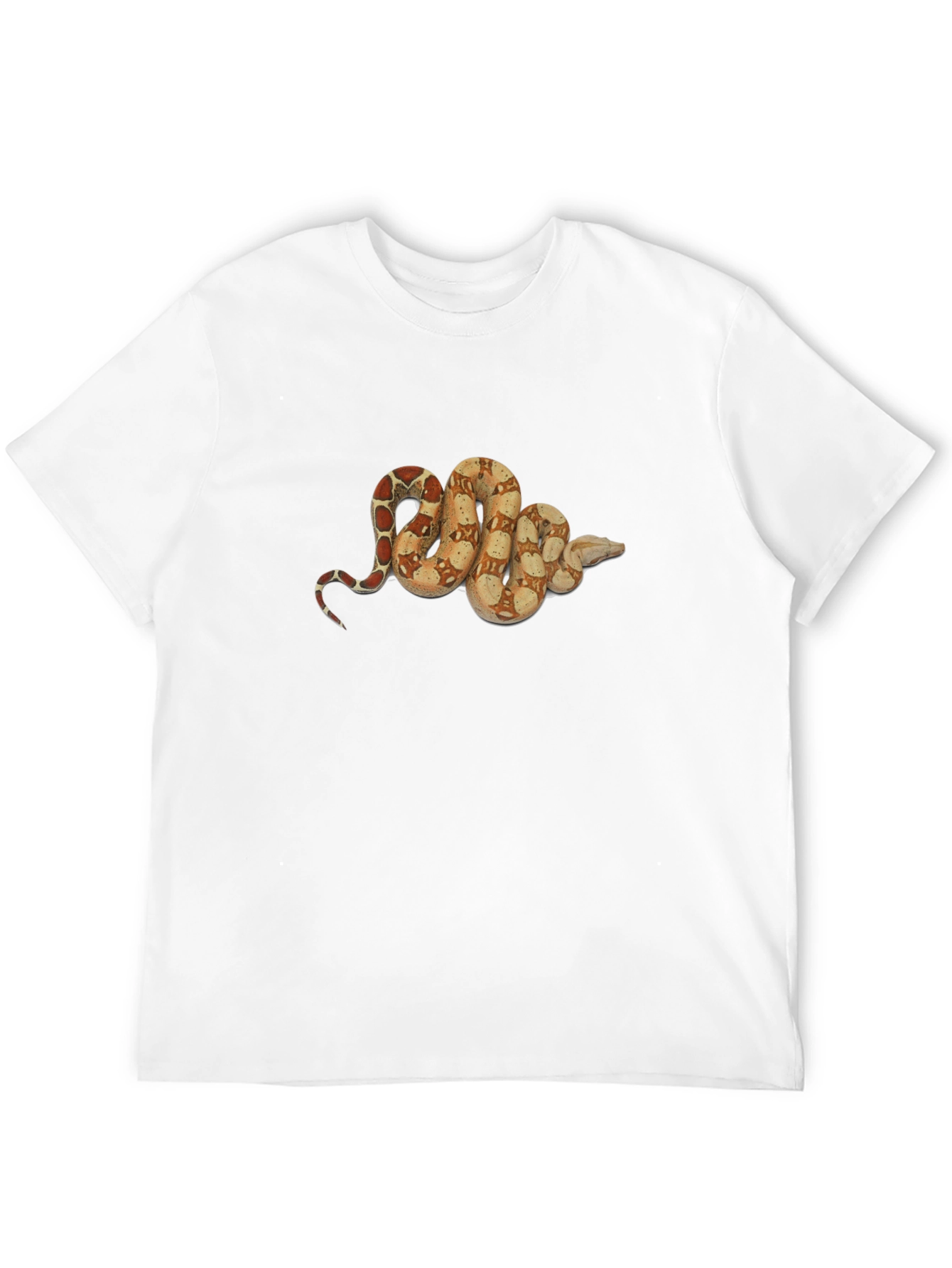 Snake Print Black T-Shirt