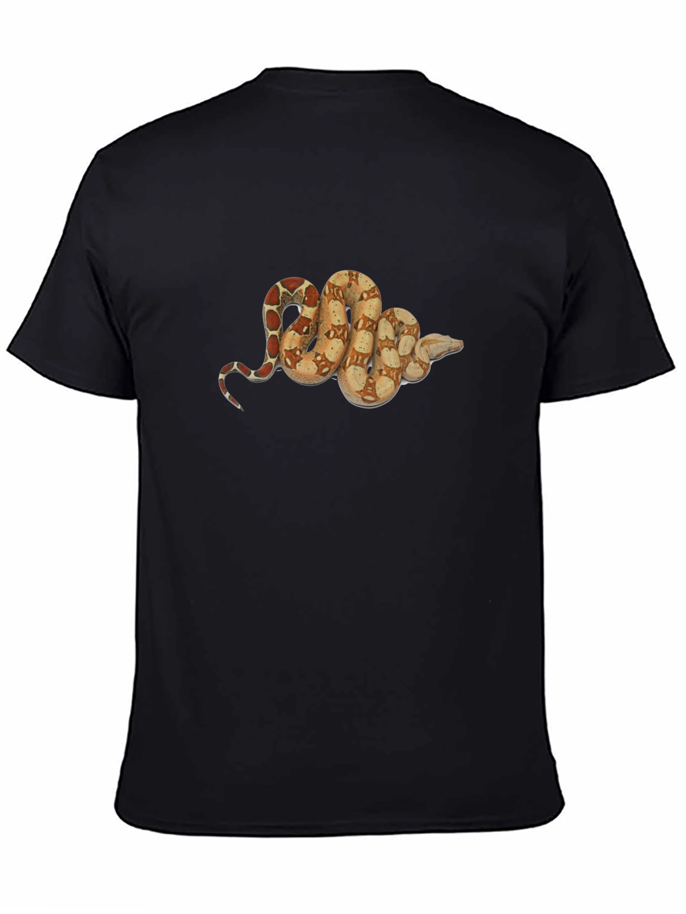 Snake Print Black T-Shirt