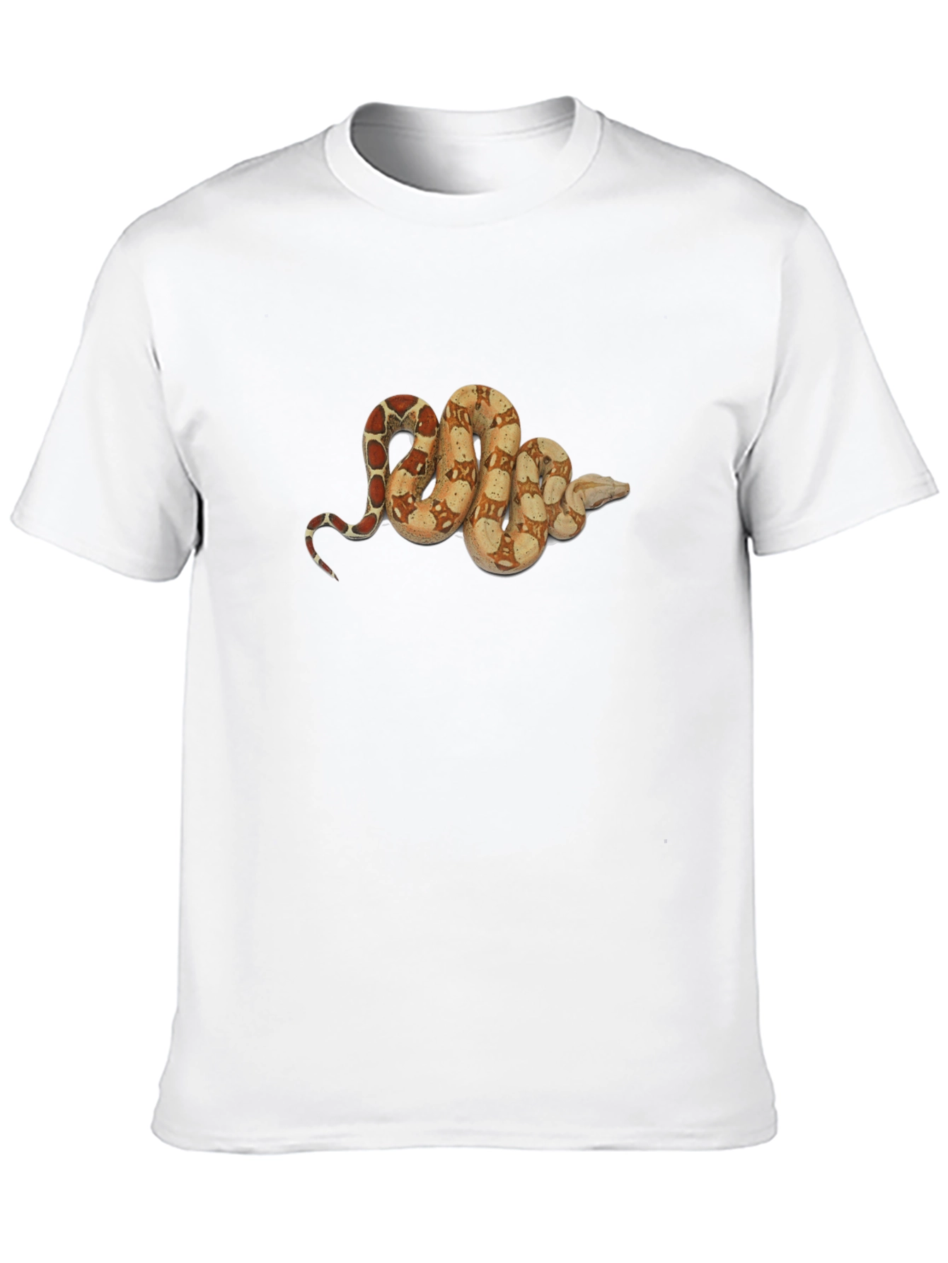 Snake Print Black T-Shirt