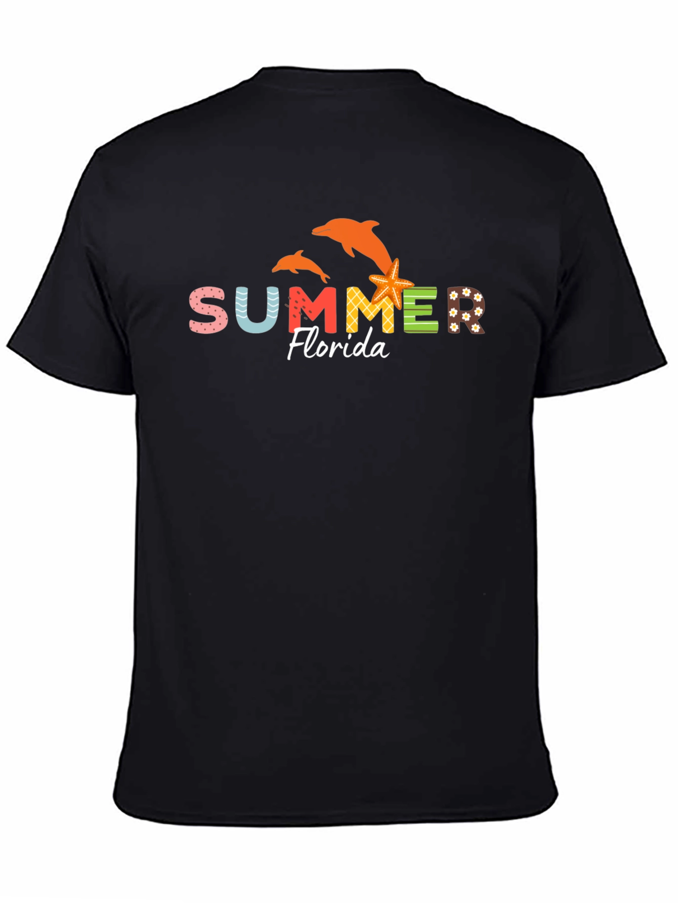 Summer Florida T-Shirt - Dolphin Starfish Design