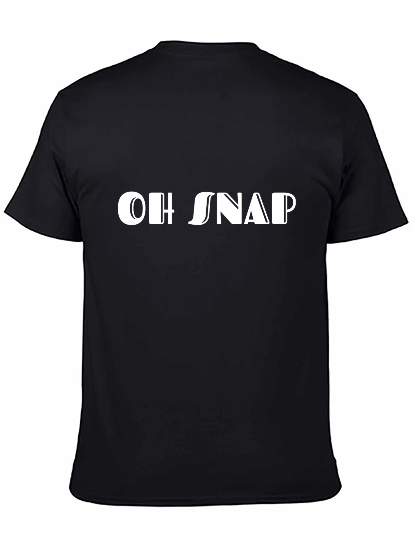Oh Snap! Graphic Print Tee - Black