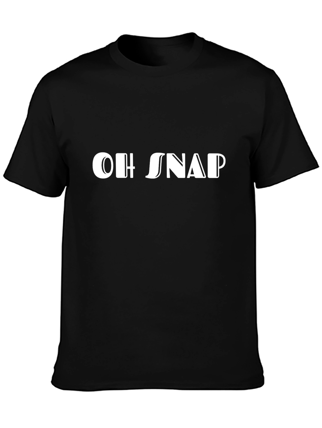 Oh Snap! Graphic Print Tee - Black