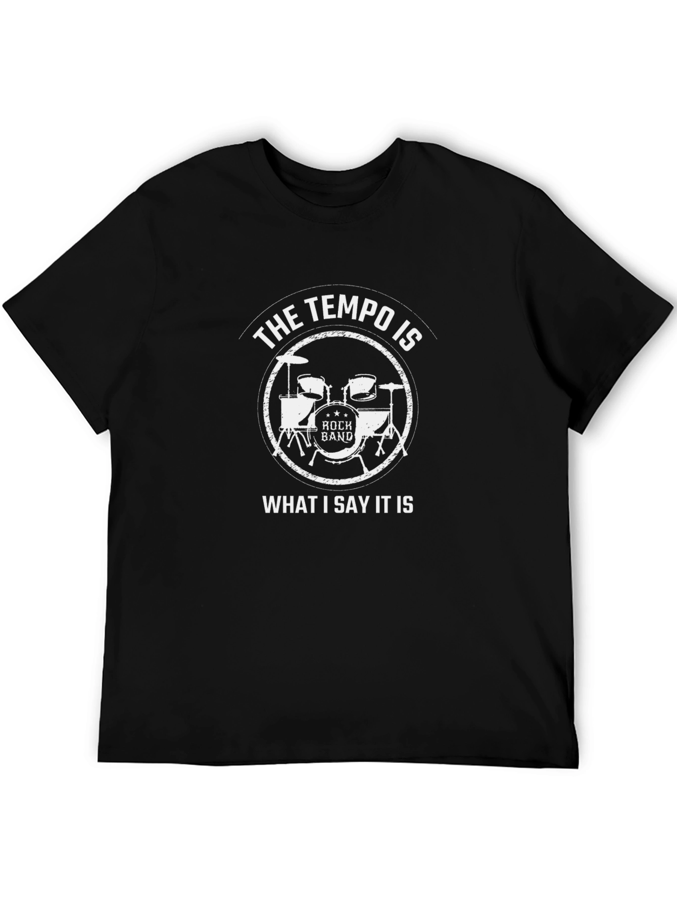 Rock Band Tempo T-Shirt - Drummer Humor Tee
