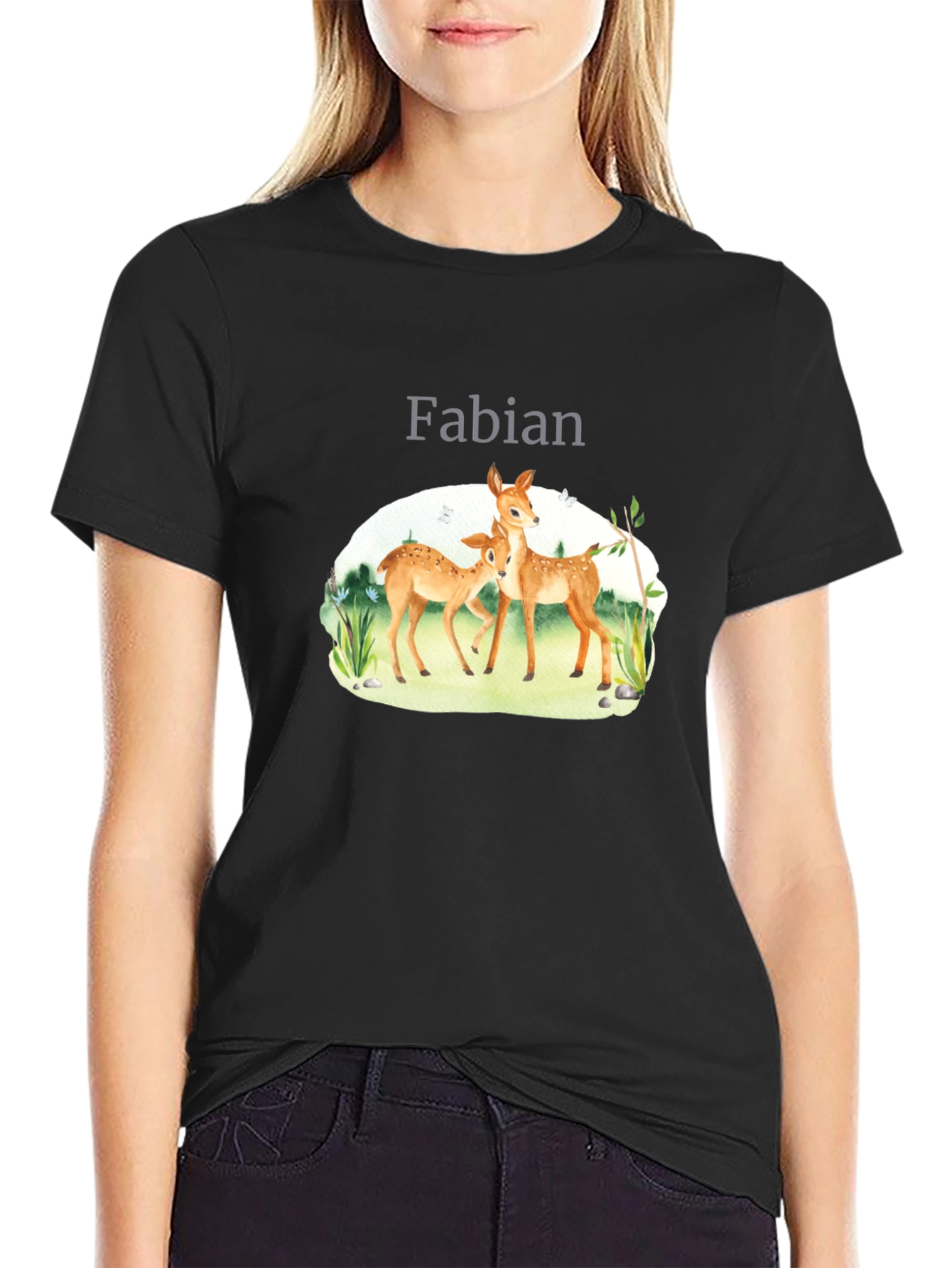 Personalized Deer Family T-Shirt - Fabian