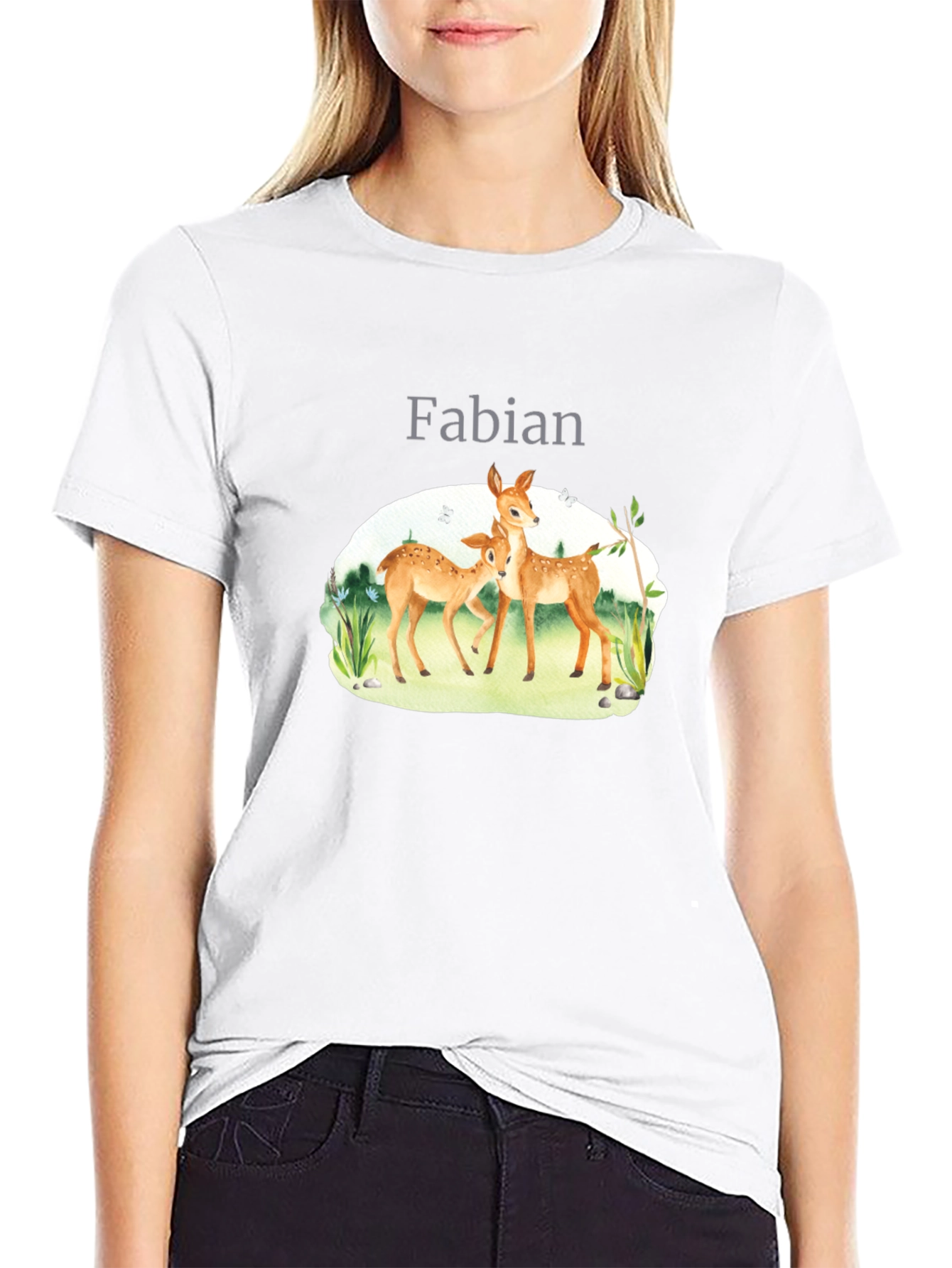 Personalized Deer Family T-Shirt - Fabian