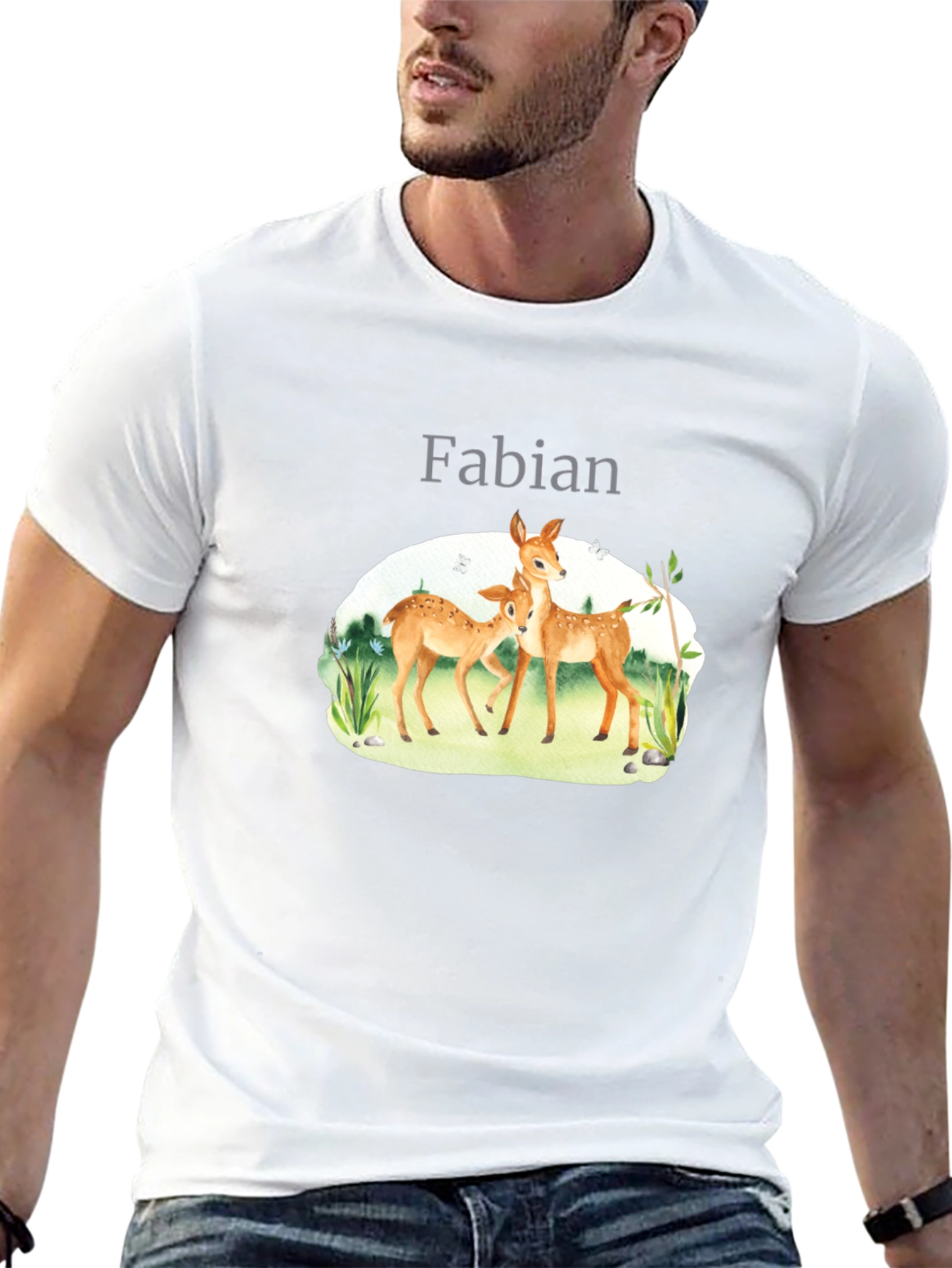 Personalized Deer Family T-Shirt - Fabian