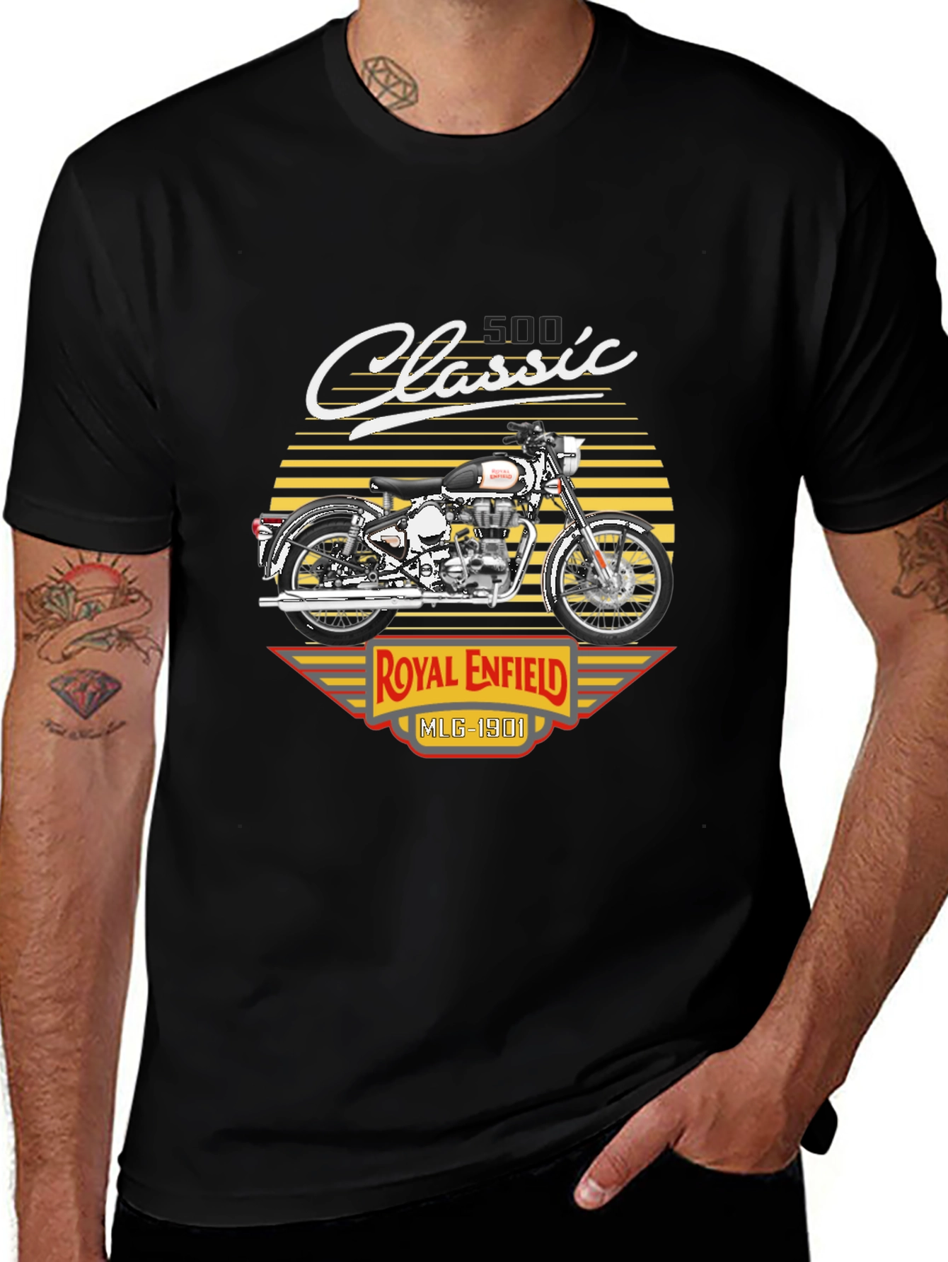 Royal Enfield Classic Motorcycle Graphic T-Shirt