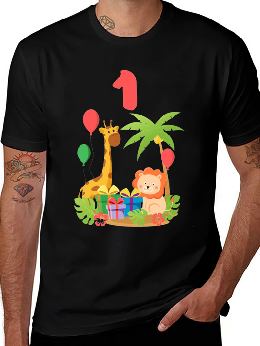 Birthday Safari T-Shirt - Turning One