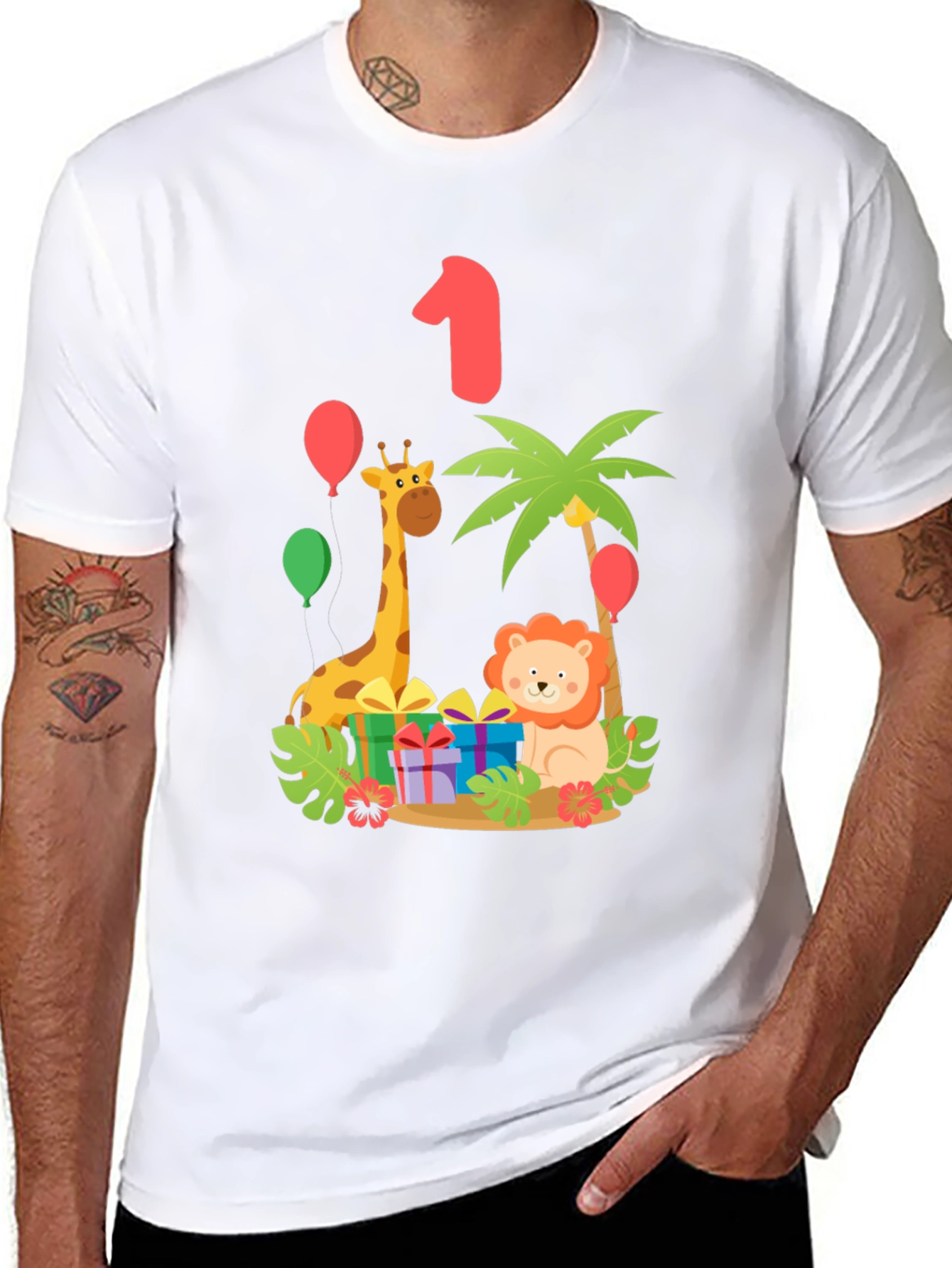 Birthday Safari T-Shirt - Turning One