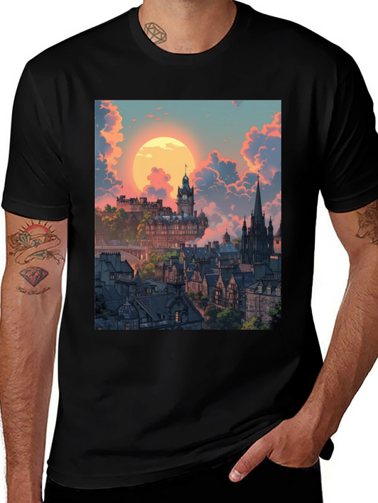 Edinburgh Cityscape Graphic Tee
