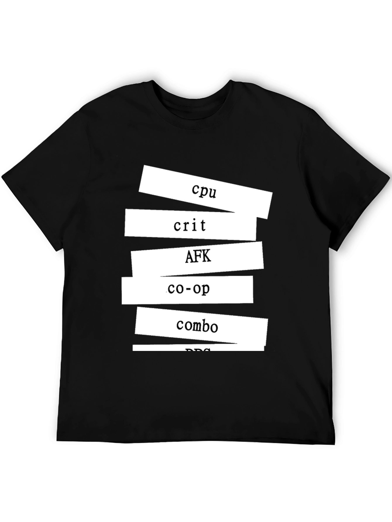 Gamer T-Shirt - CPU Crit AFK Co-op Combo Design