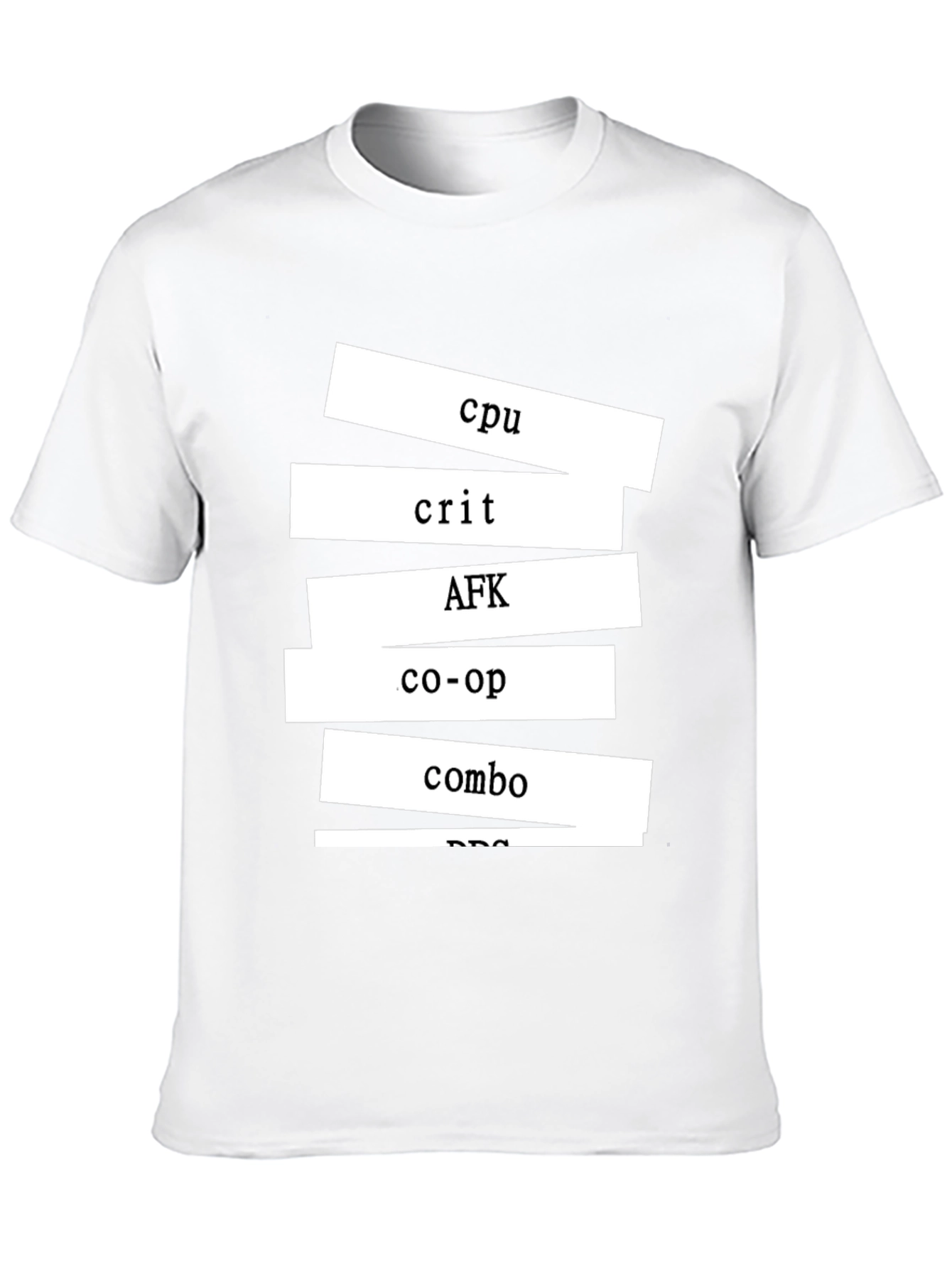 Gamer T-Shirt - CPU Crit AFK Co-op Combo Design