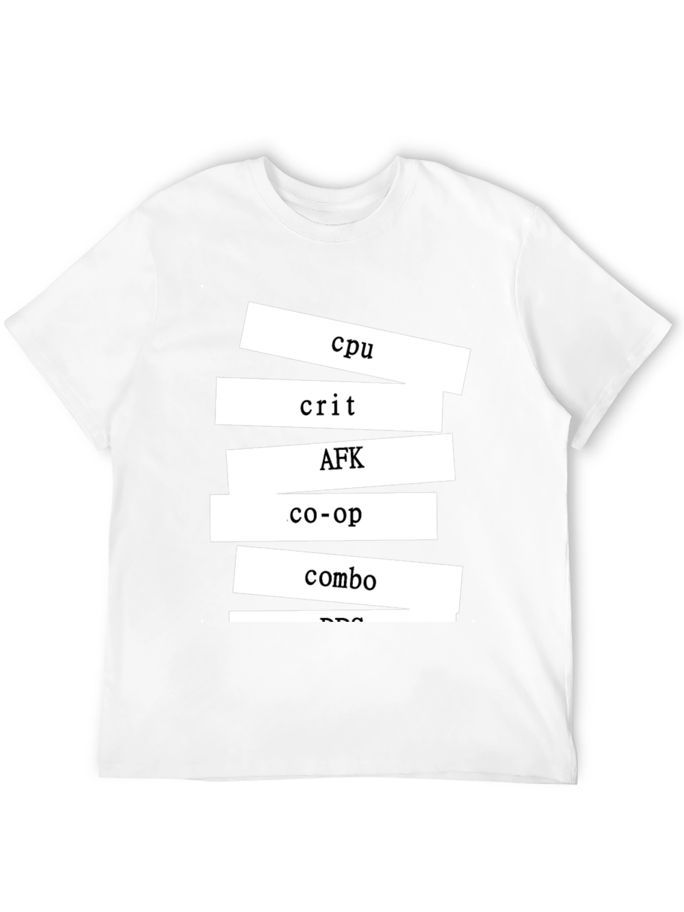 Gamer T-Shirt - CPU Crit AFK Co-op Combo Design