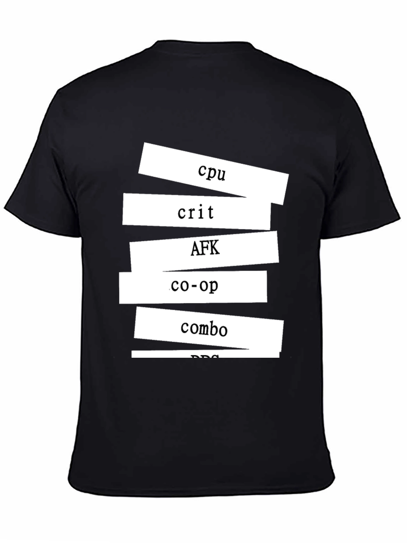 Gamer T-Shirt - CPU Crit AFK Co-op Combo Design
