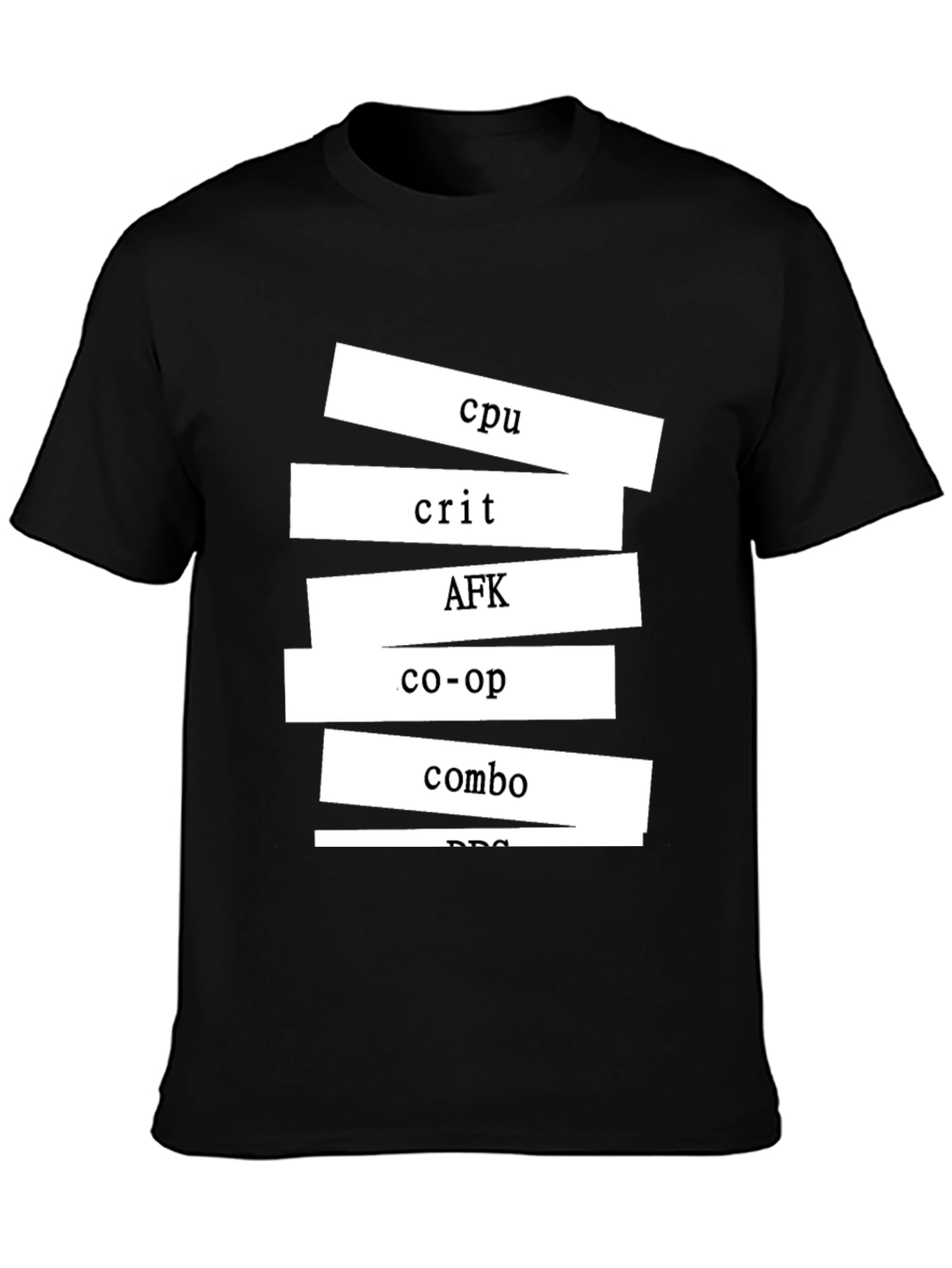 Gamer T-Shirt - CPU Crit AFK Co-op Combo Design
