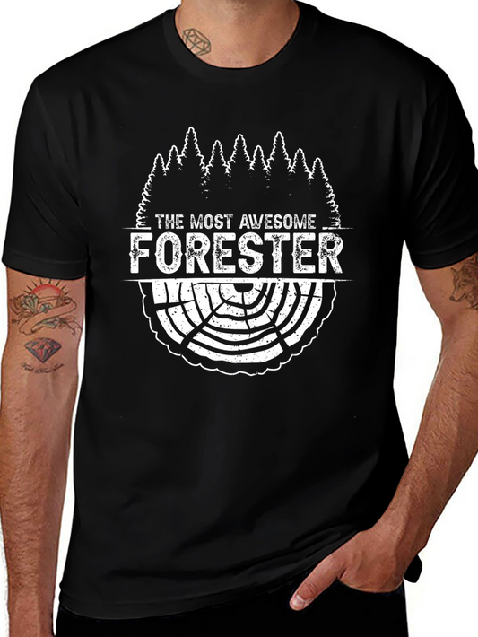 Awesome Forester T-Shirt - Tree Ring Design