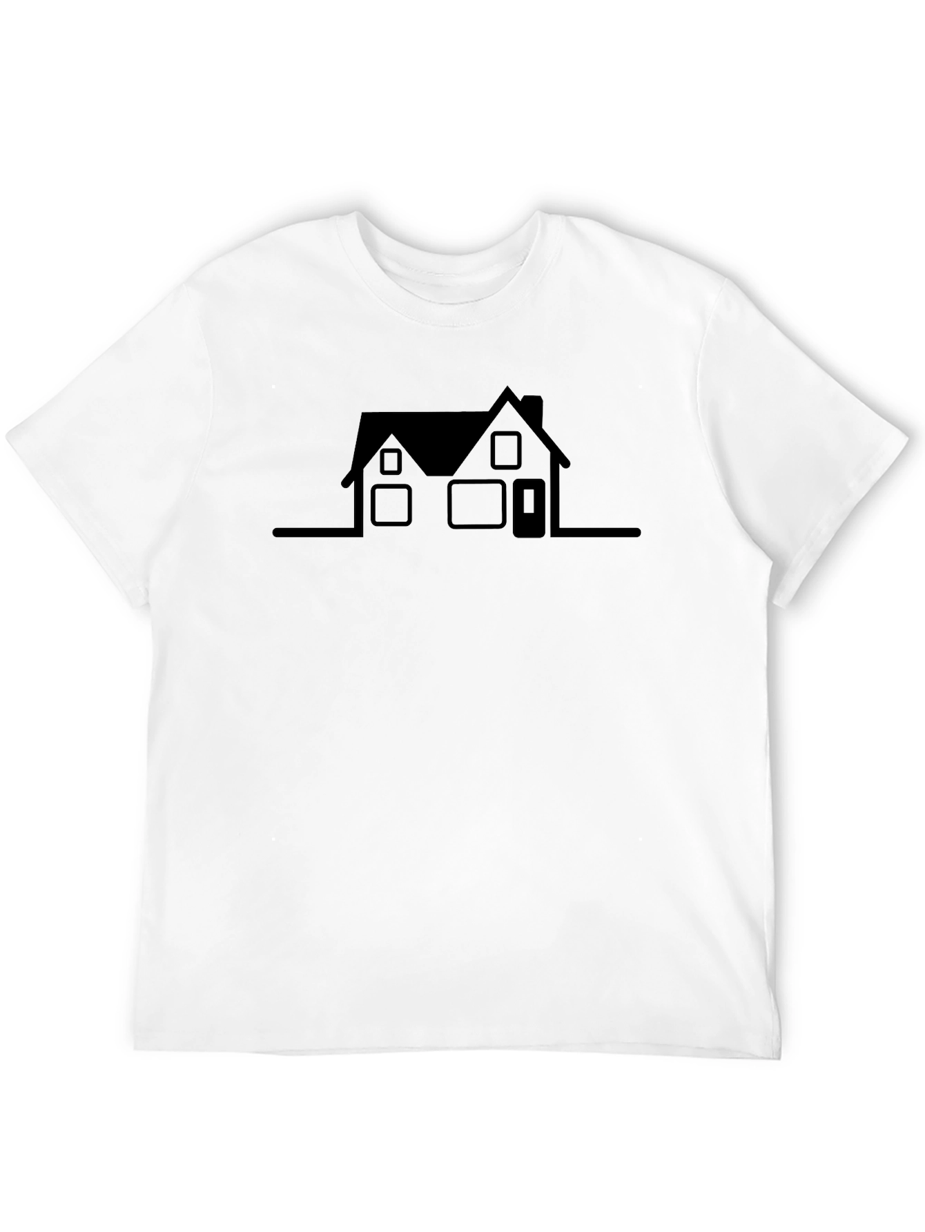 Minimalist House Design Black T-Shirt