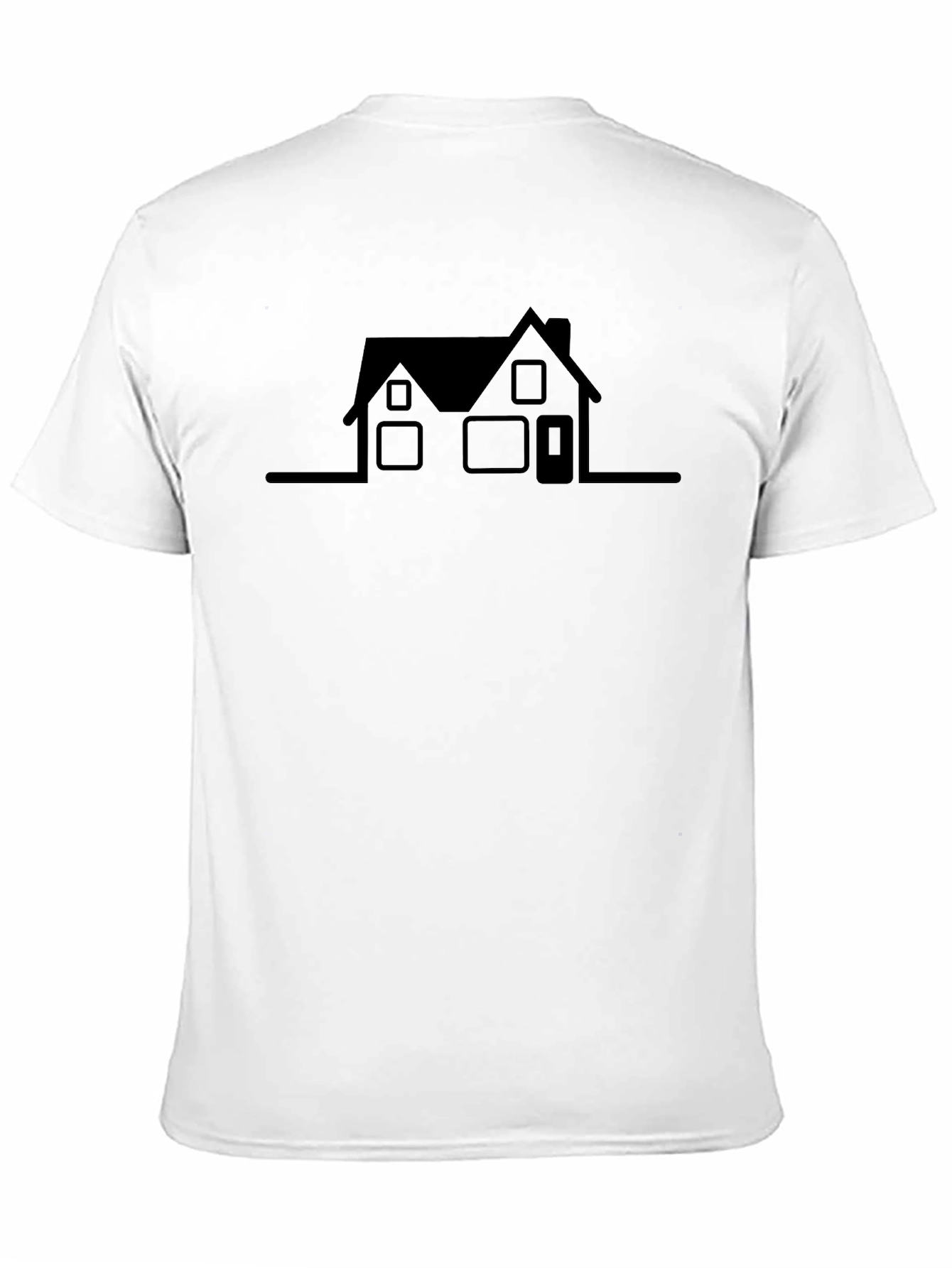 Minimalist House Design Black T-Shirt