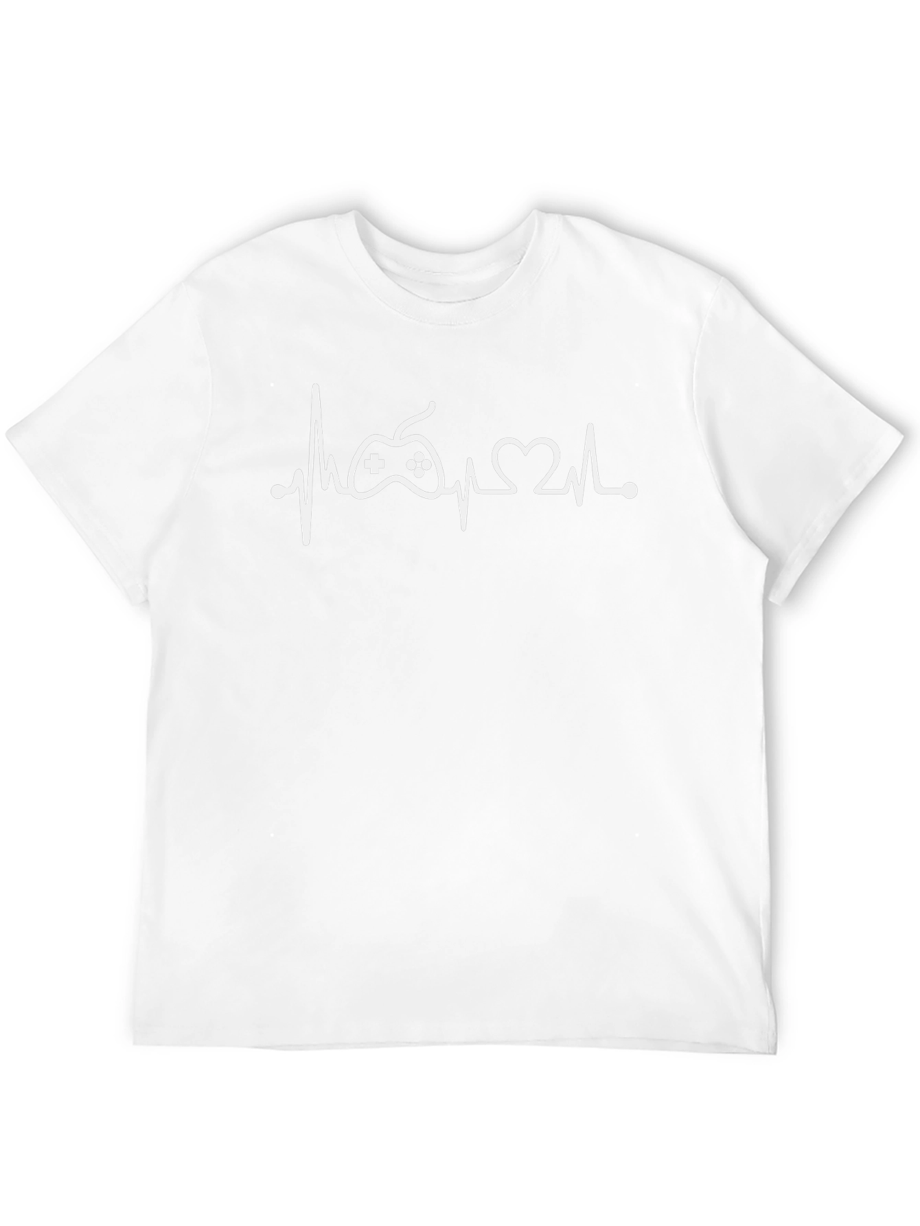 Gamer Heartbeat T-Shirt - Black Cotton Tee