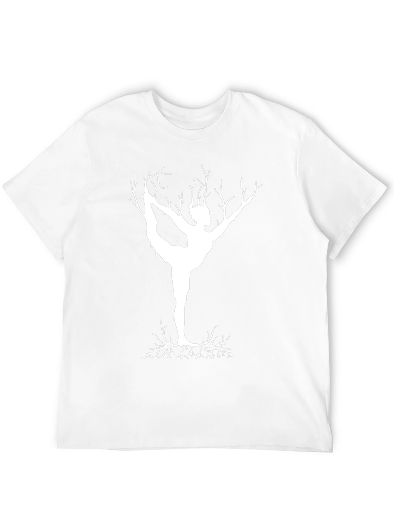 Yoga Tree Graphic Tee - Unique Black Cotton Shirt