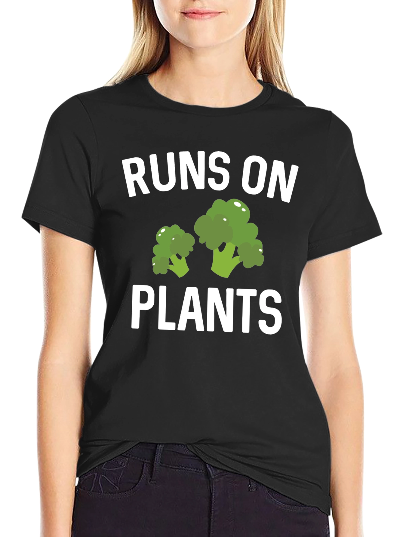 Runs on Plants T-Shirt - Vegan Graphic Tee