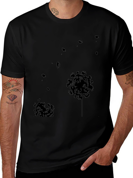 Black Dandelion Graphic Tee