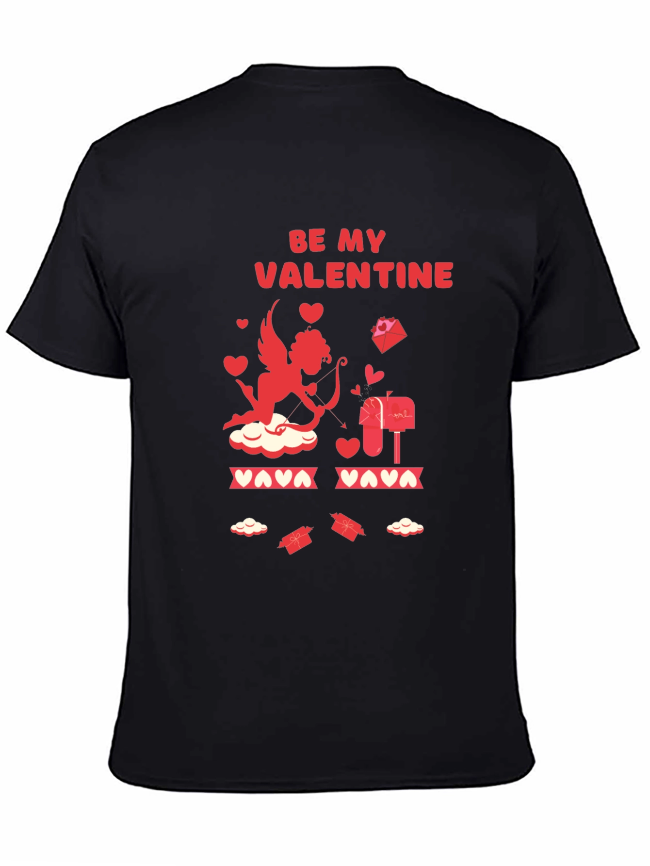 Be My Valentine Cupid Graphic T-Shirt