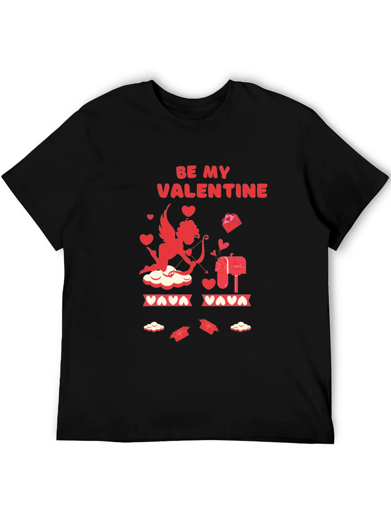 Be My Valentine Cupid Graphic T-Shirt