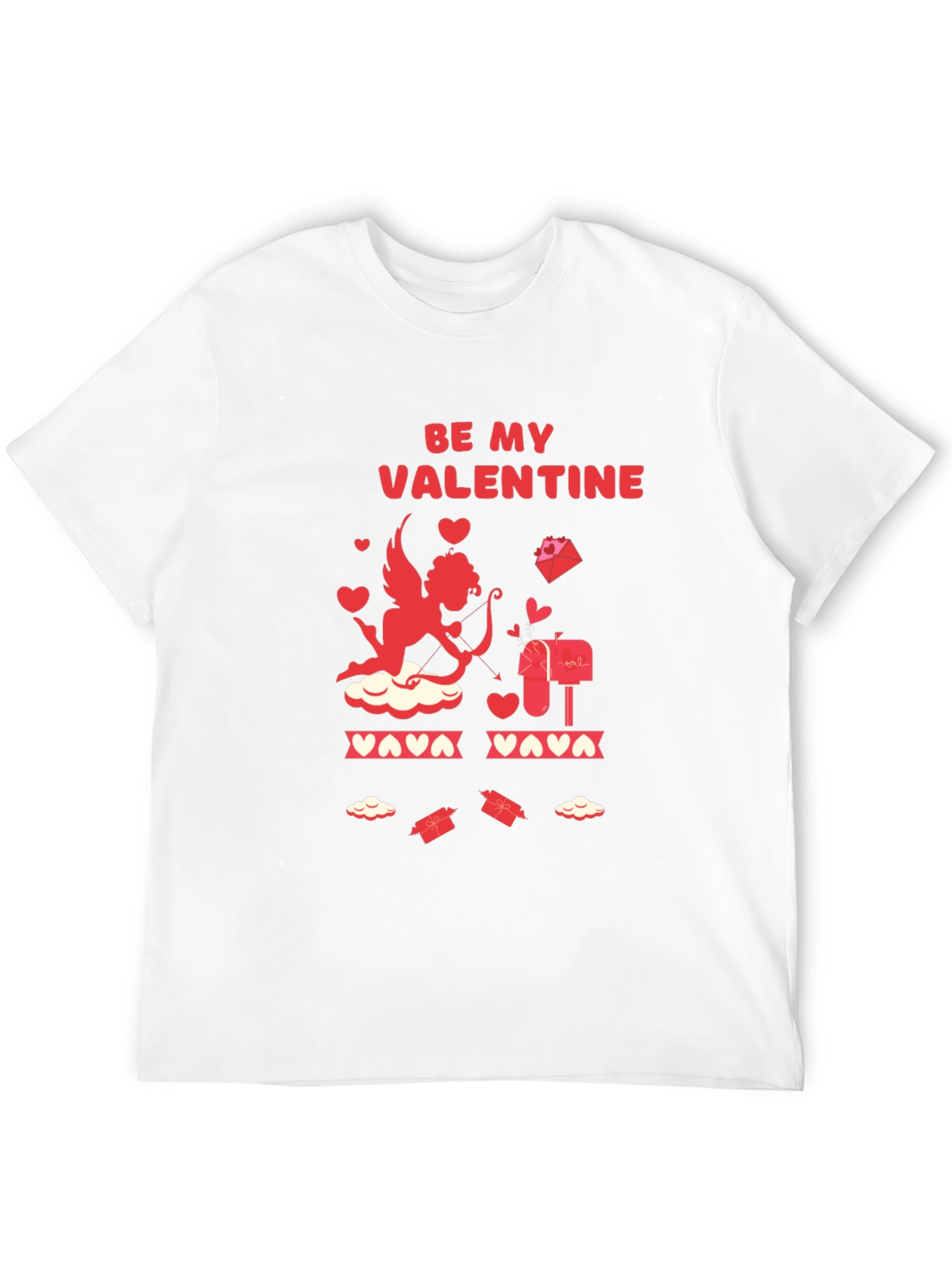 Be My Valentine Cupid Graphic T-Shirt