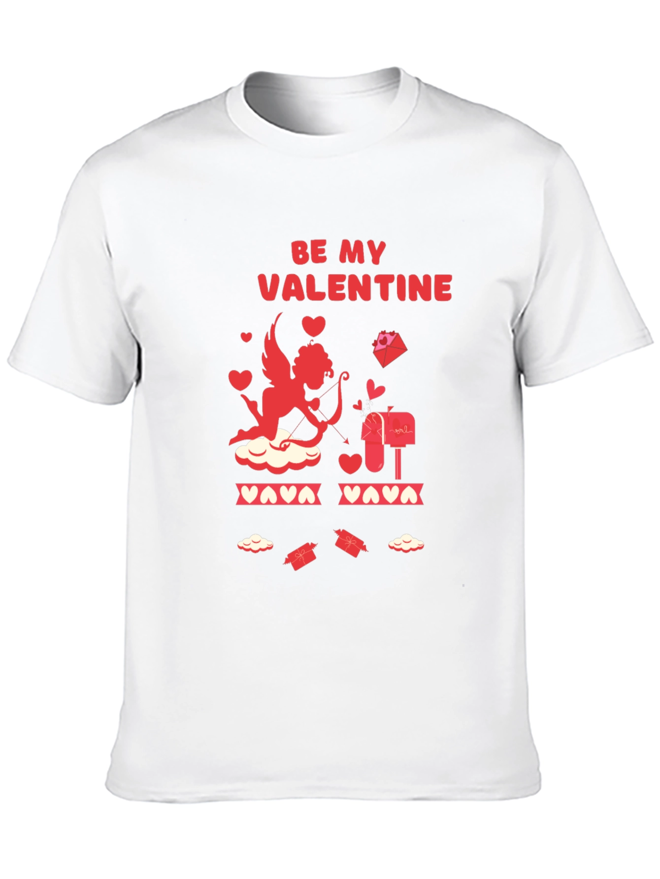 Be My Valentine Cupid Graphic T-Shirt