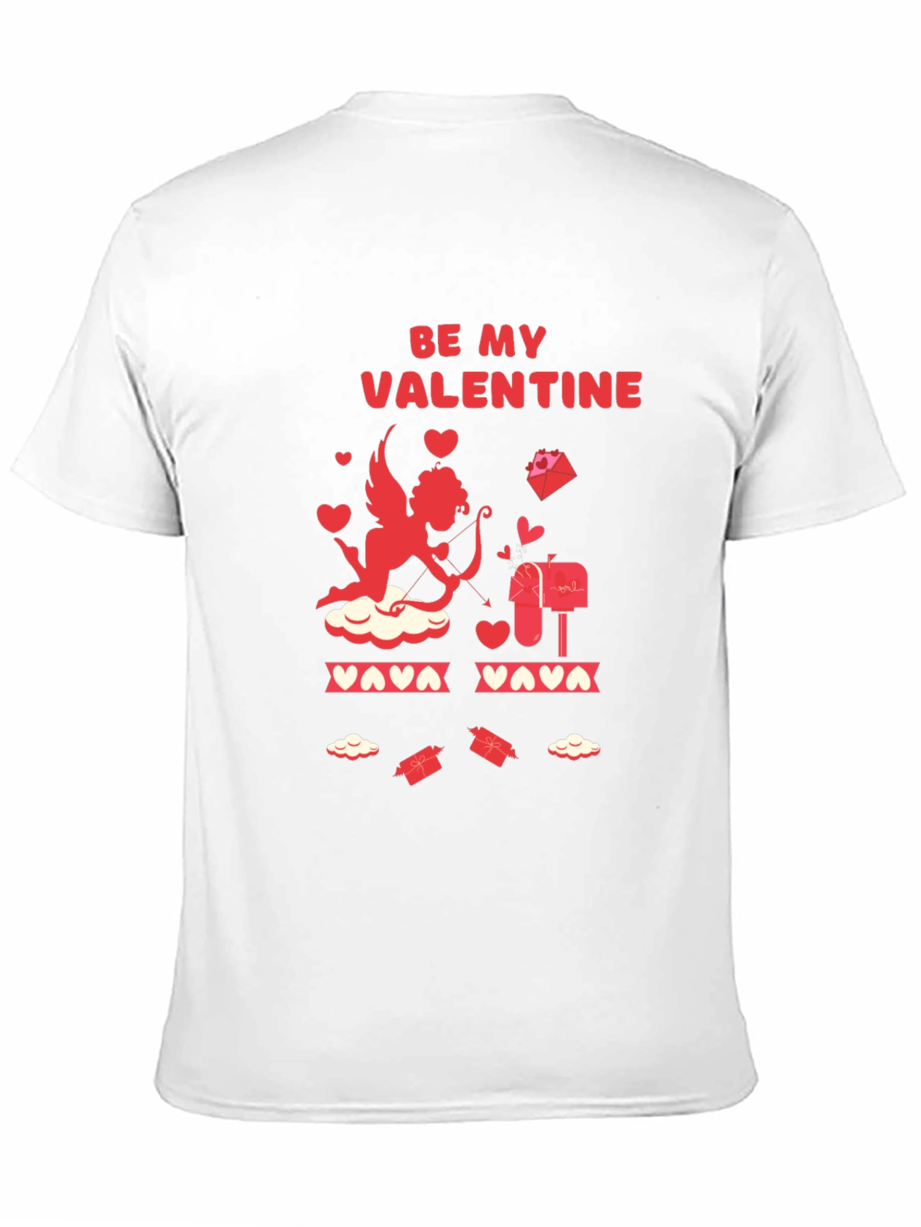 Be My Valentine Cupid Graphic T-Shirt