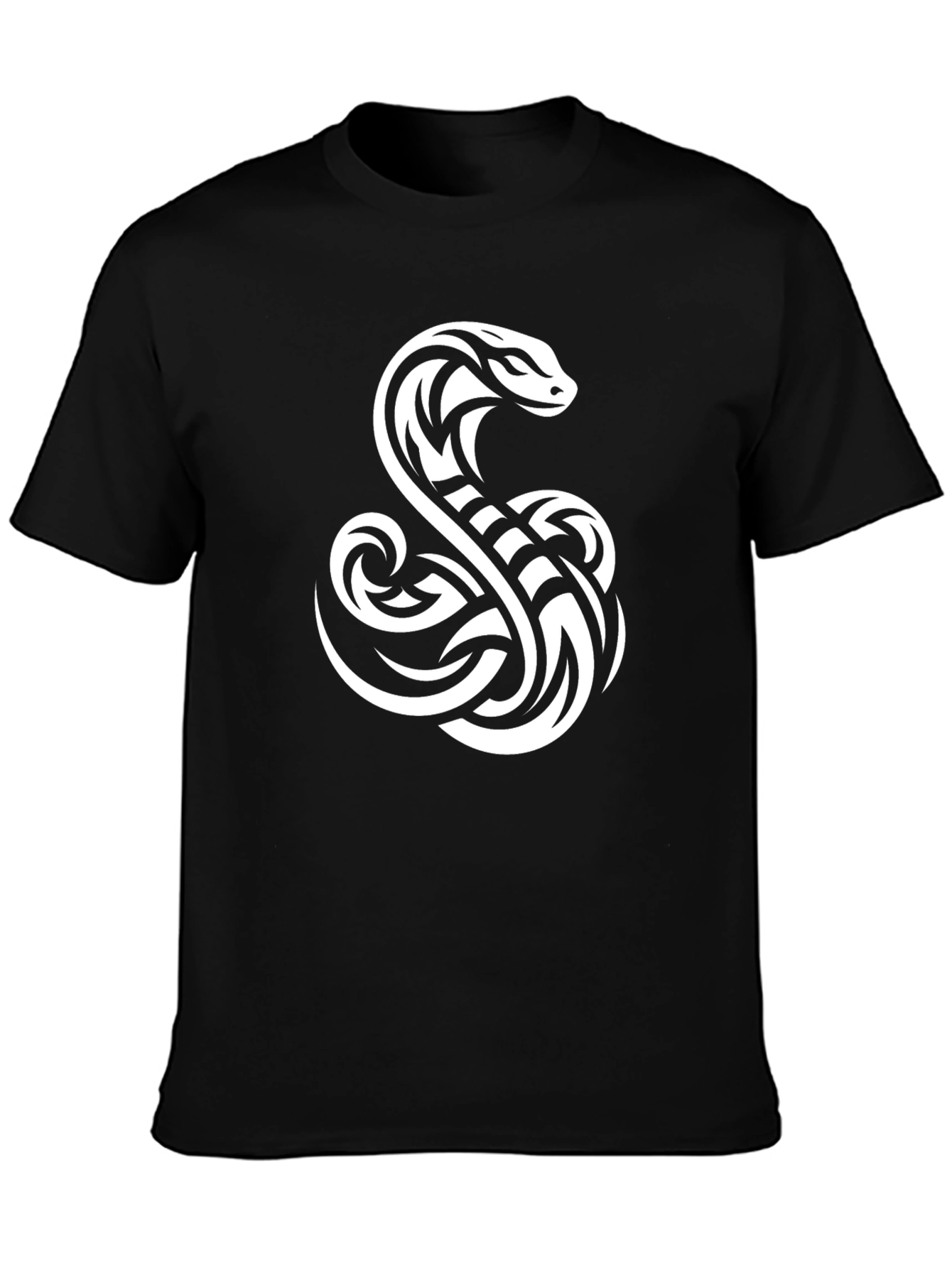 Snake Graphic Tee - Black